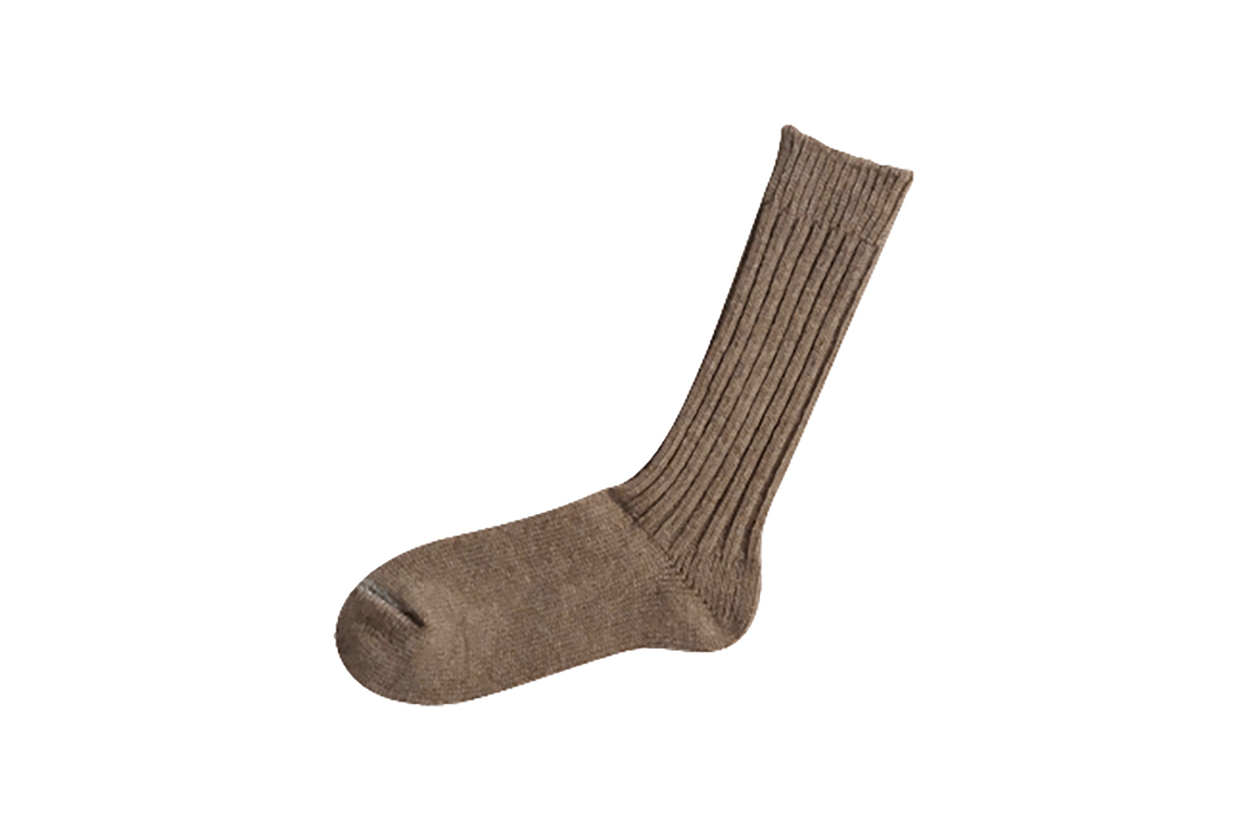Nishiguchi-Wool Ribbed Sock