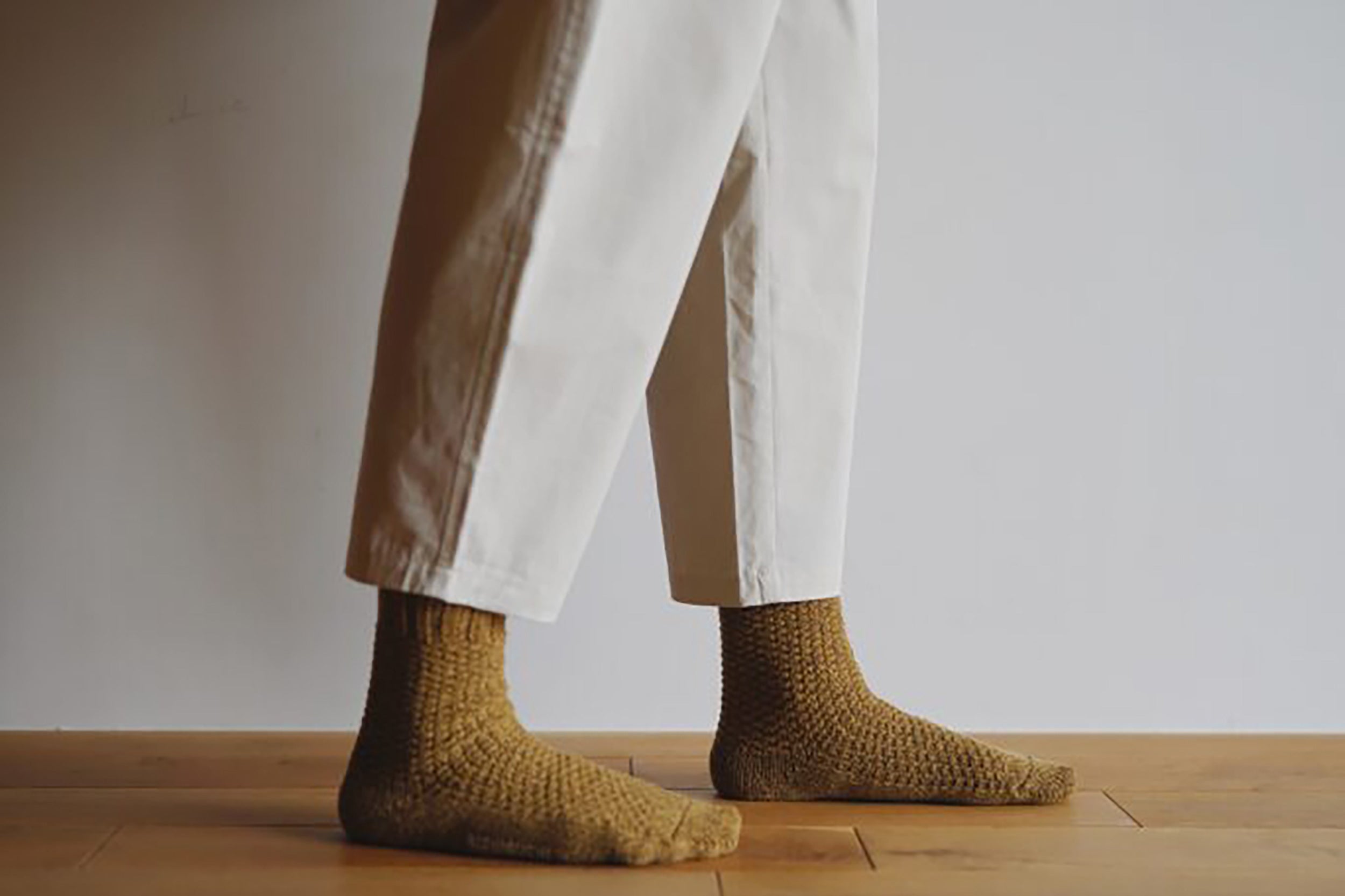 Nishiguchi-Wool Cotton Boot Sock
