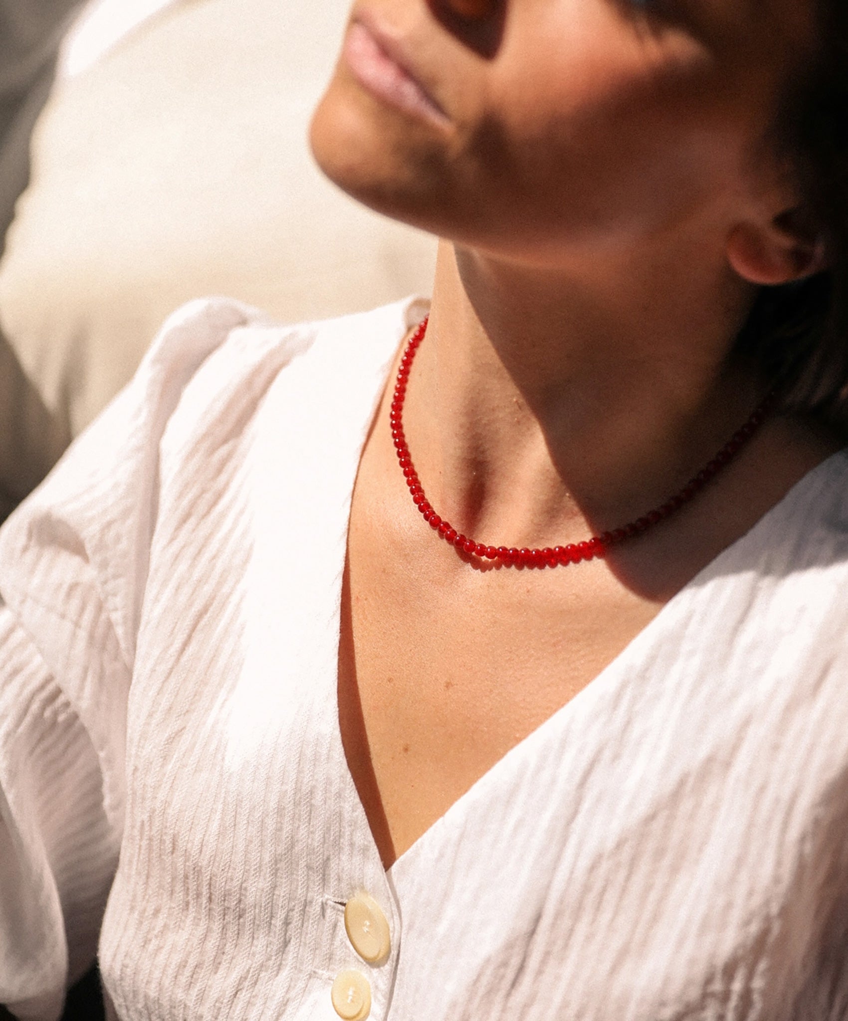 Ettori-Mina Necklace // Red Algae