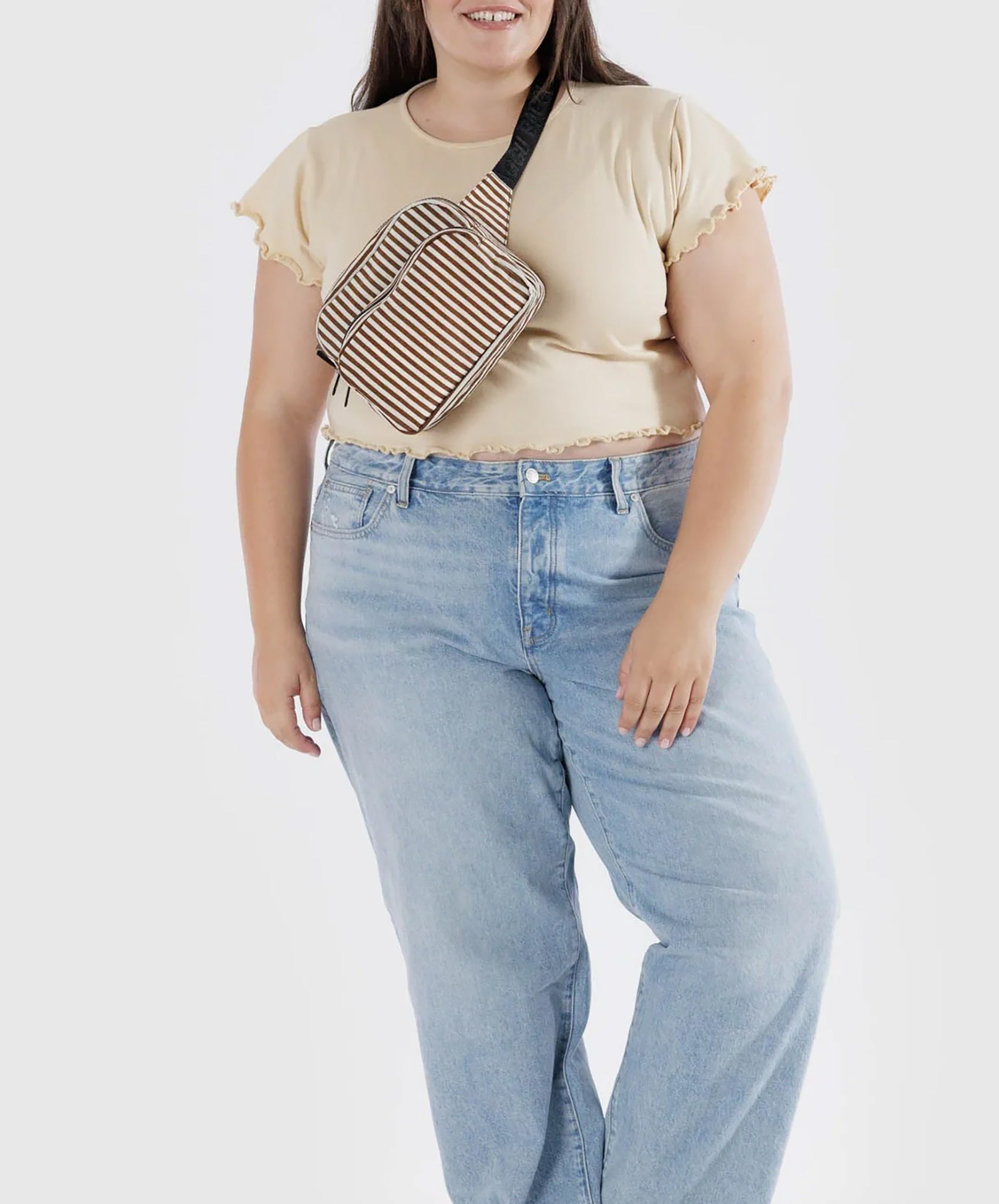 Baggu-Fanny Pack // Brown Stripe