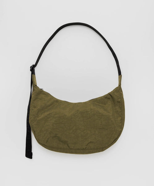 Baggu-Medium Nylon Crescent Bag // Seaweed