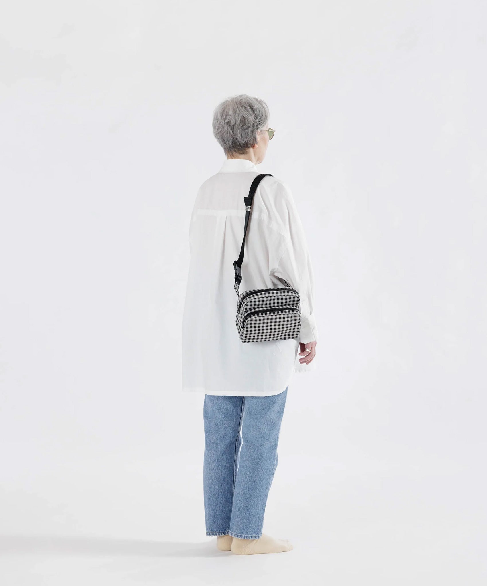 Baggu-Fanny Pack // Black + White Gingham