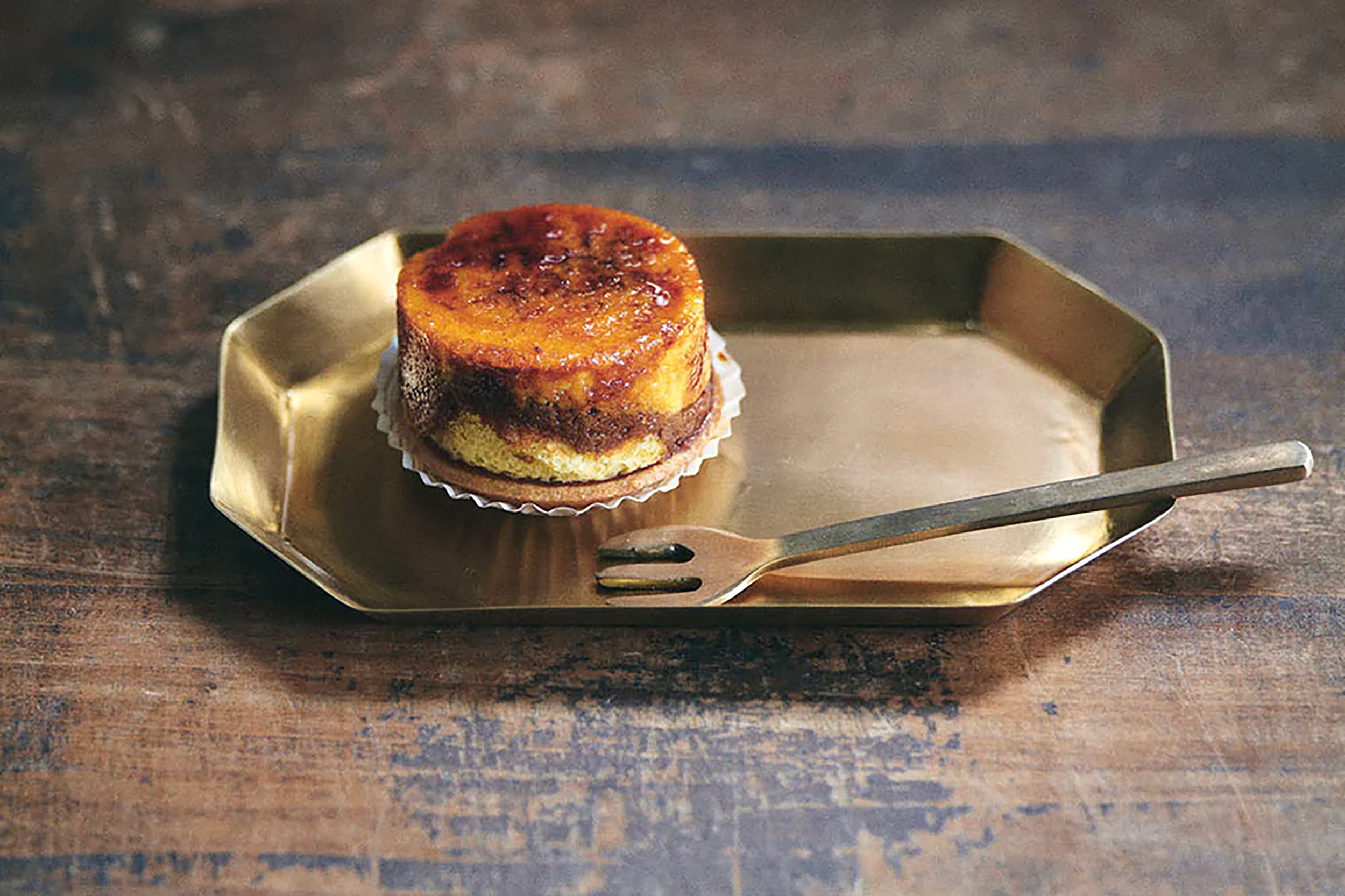 Fog Linen-Brass Dessert Fork