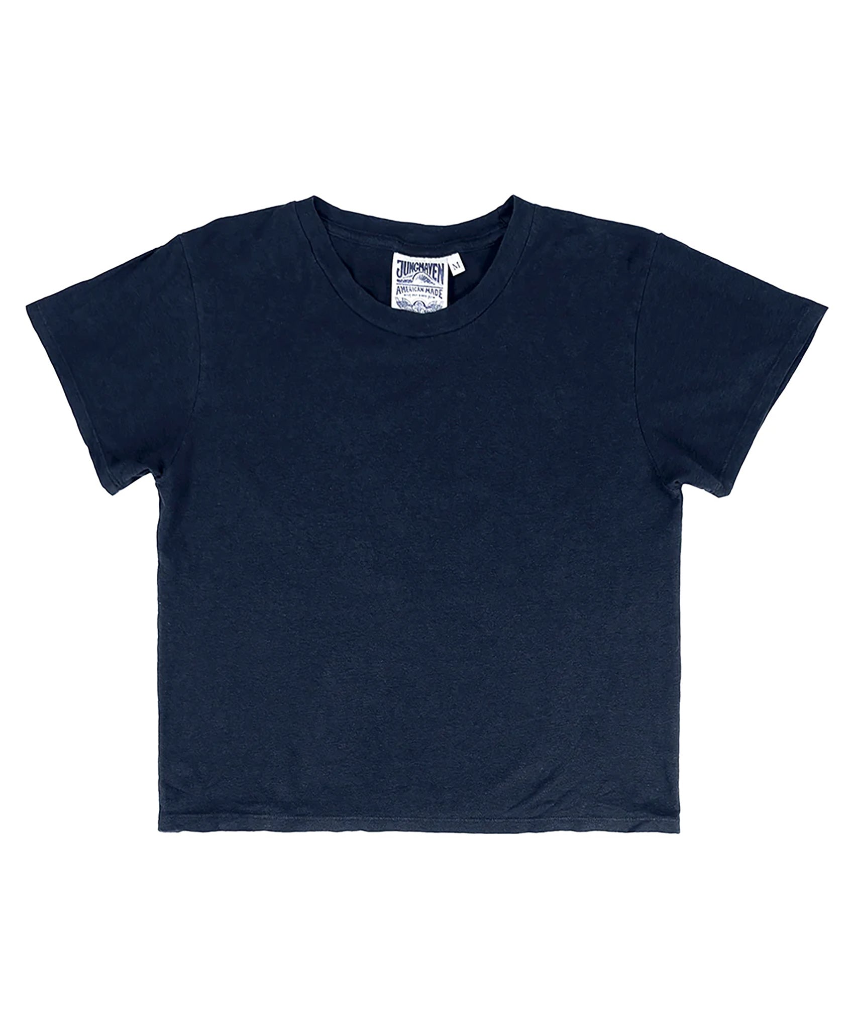 Jungmaven-Cropped Lorel Tee // Navy