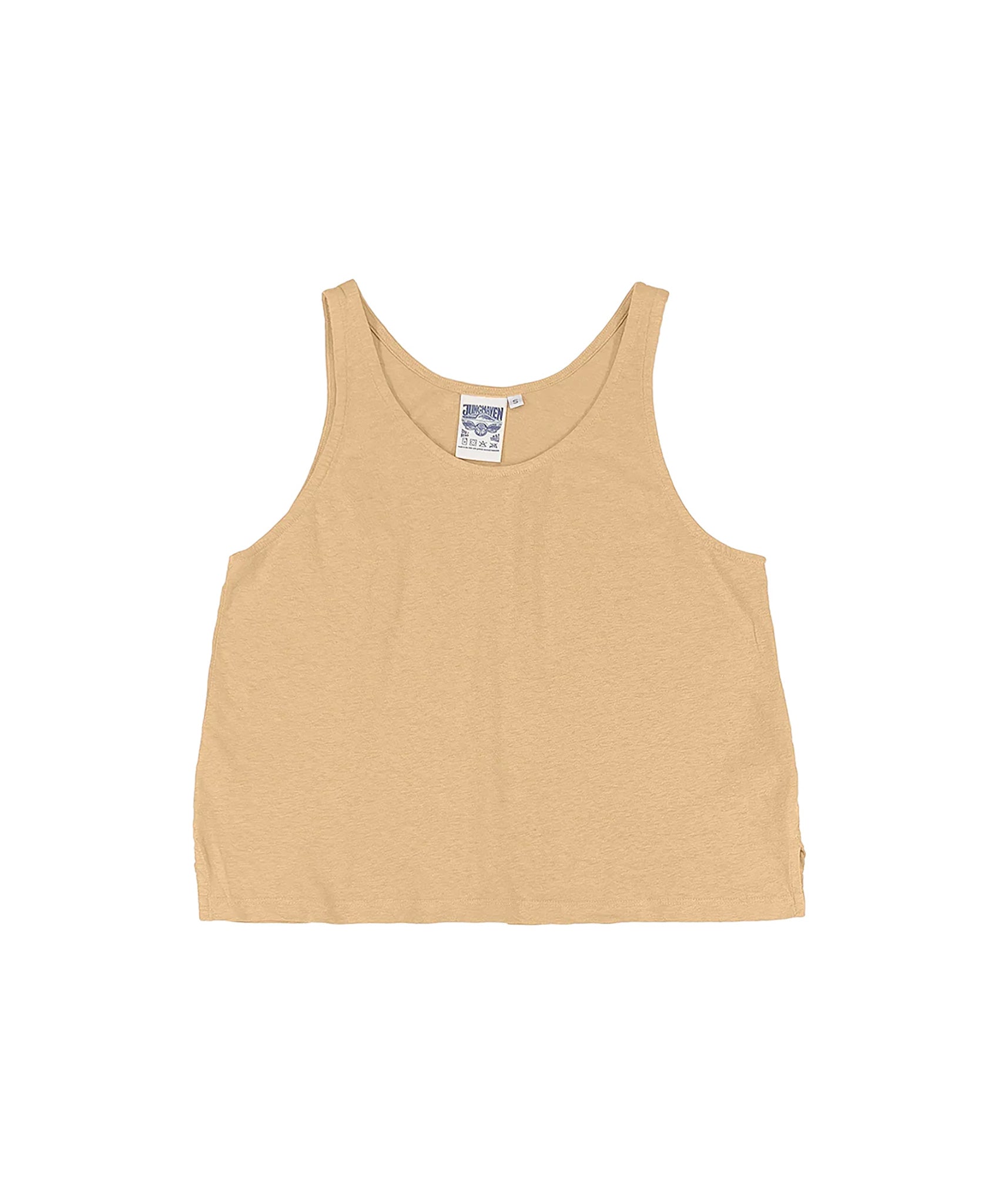 Jungmaven-Cropped Tank // Oat Milk