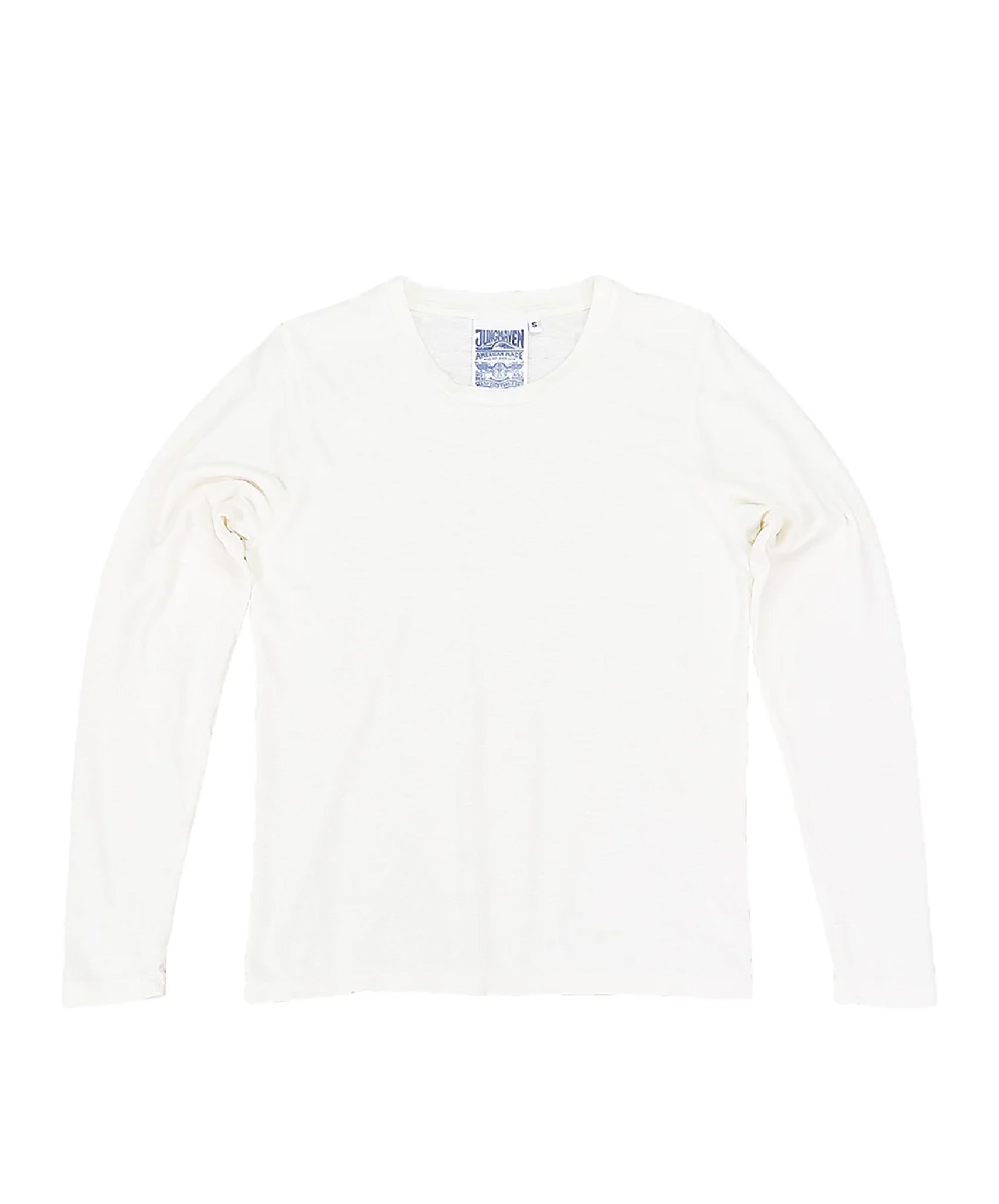 Jungmaven-Encanto Long Sleeve Tee // Washed White