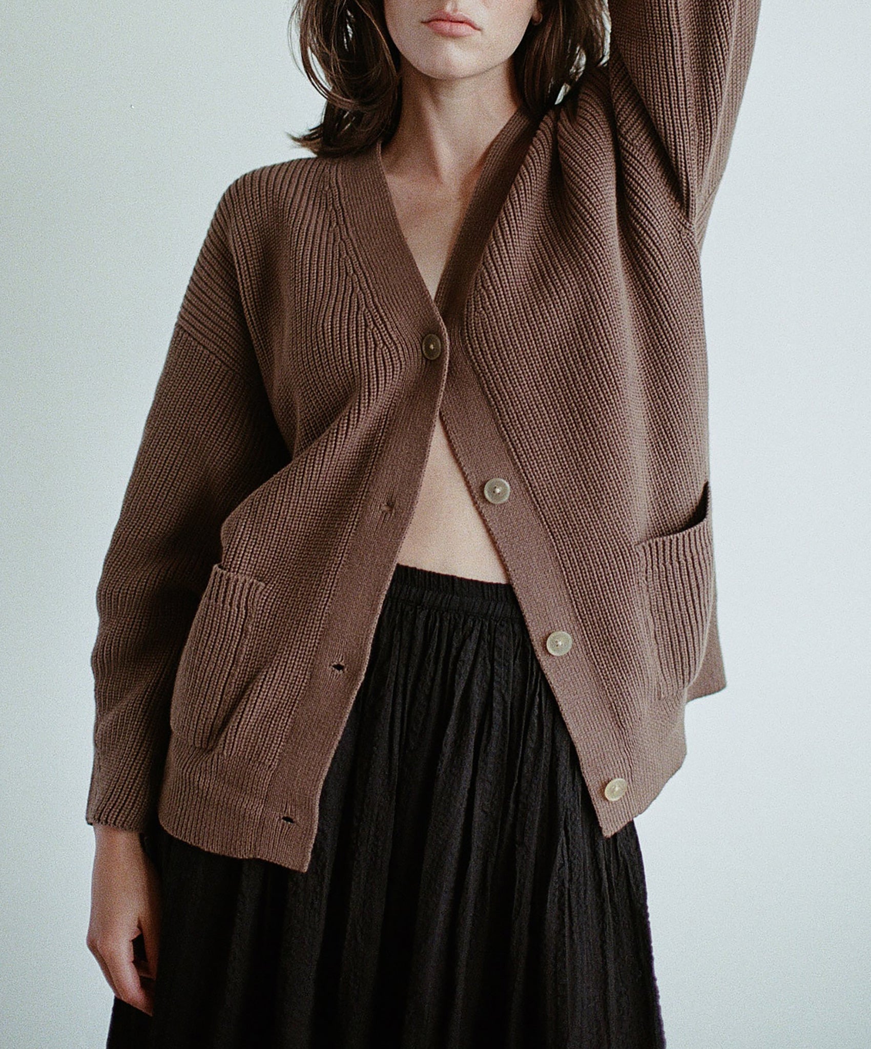 First Rite-Maia Cardigan // Cocoa