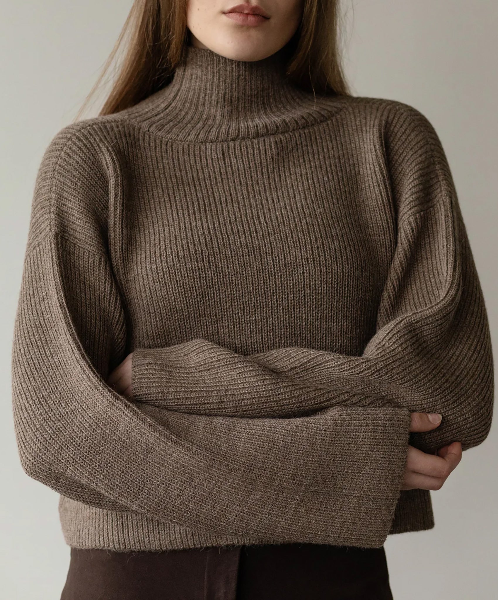 First Rite-Avery Turtleneck // Bark