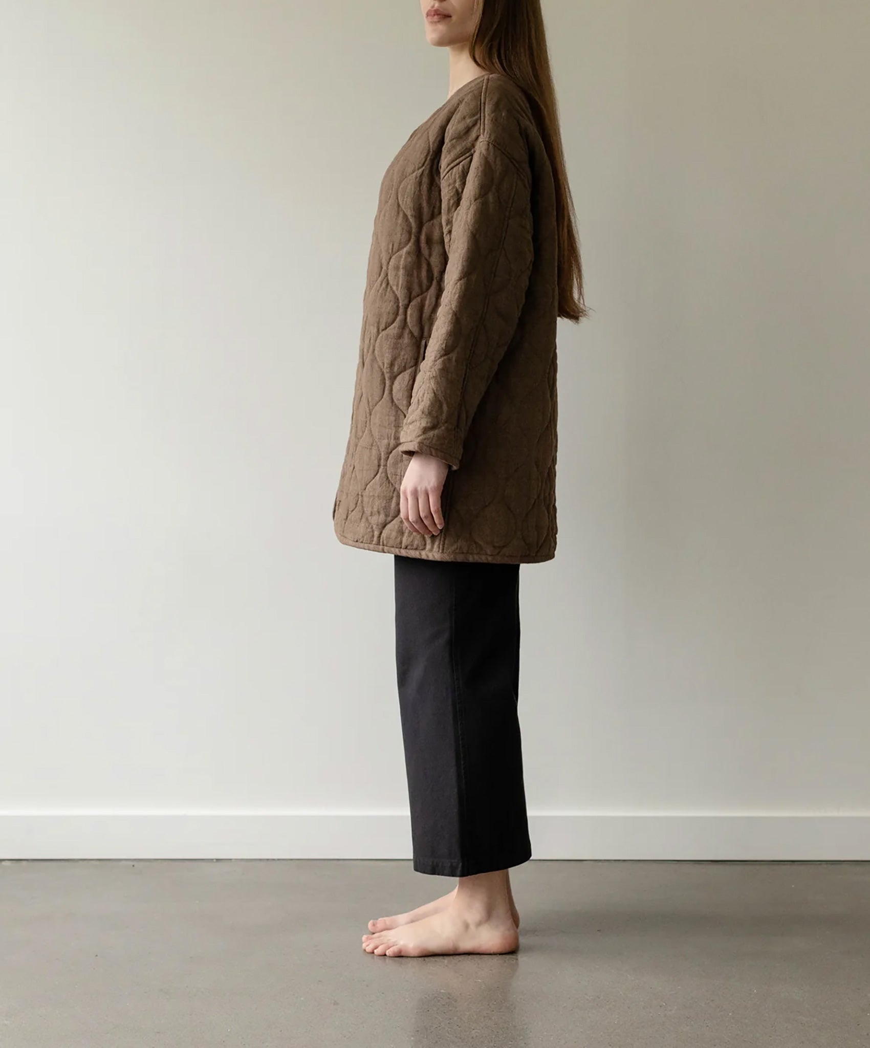 First Rite-Quilted Coat // Cocoa