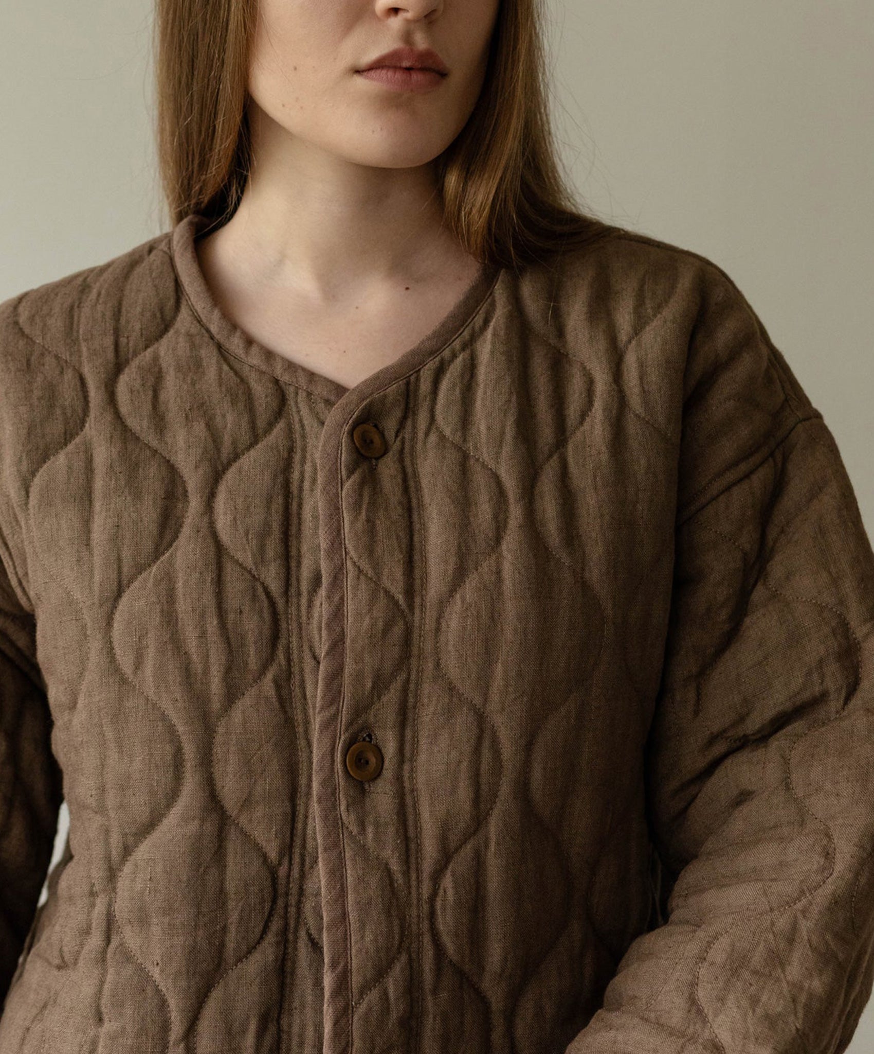 First Rite-Quilted Coat // Cocoa