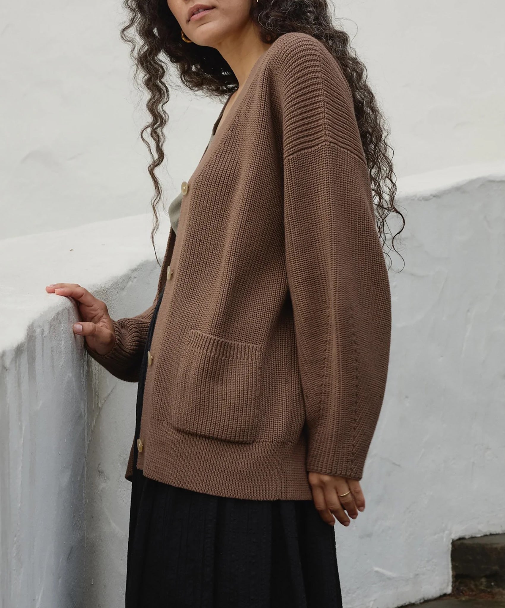 First Rite-Maia Cardigan // Cocoa