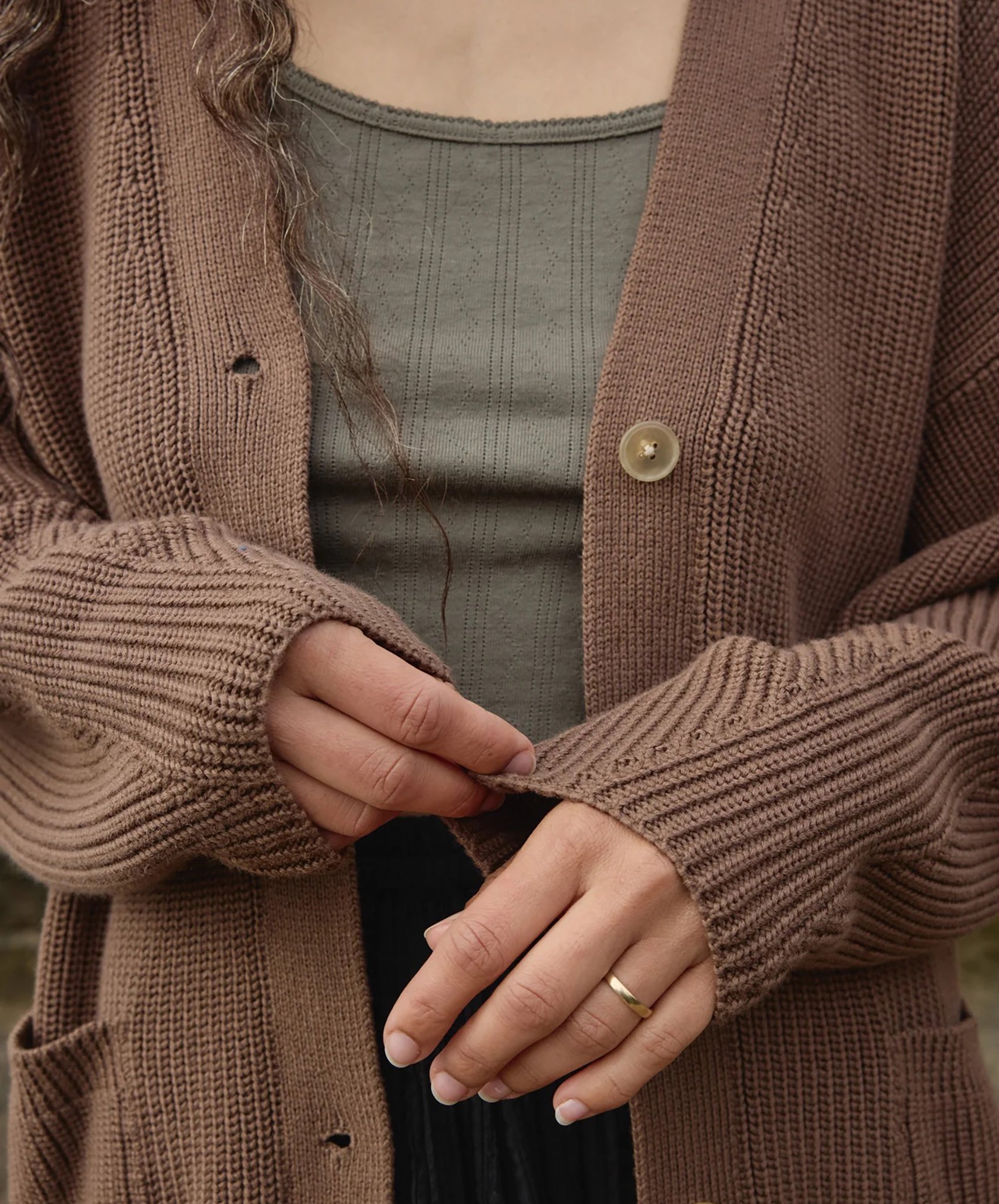 First Rite-Maia Cardigan // Cocoa