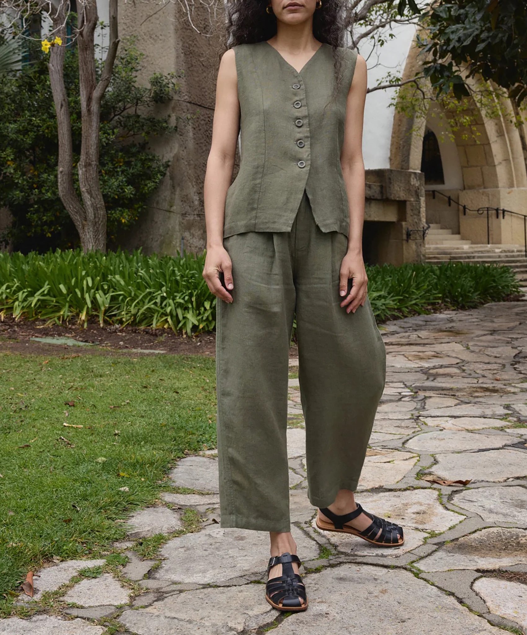 First Rite-Vest Tank // Sage
