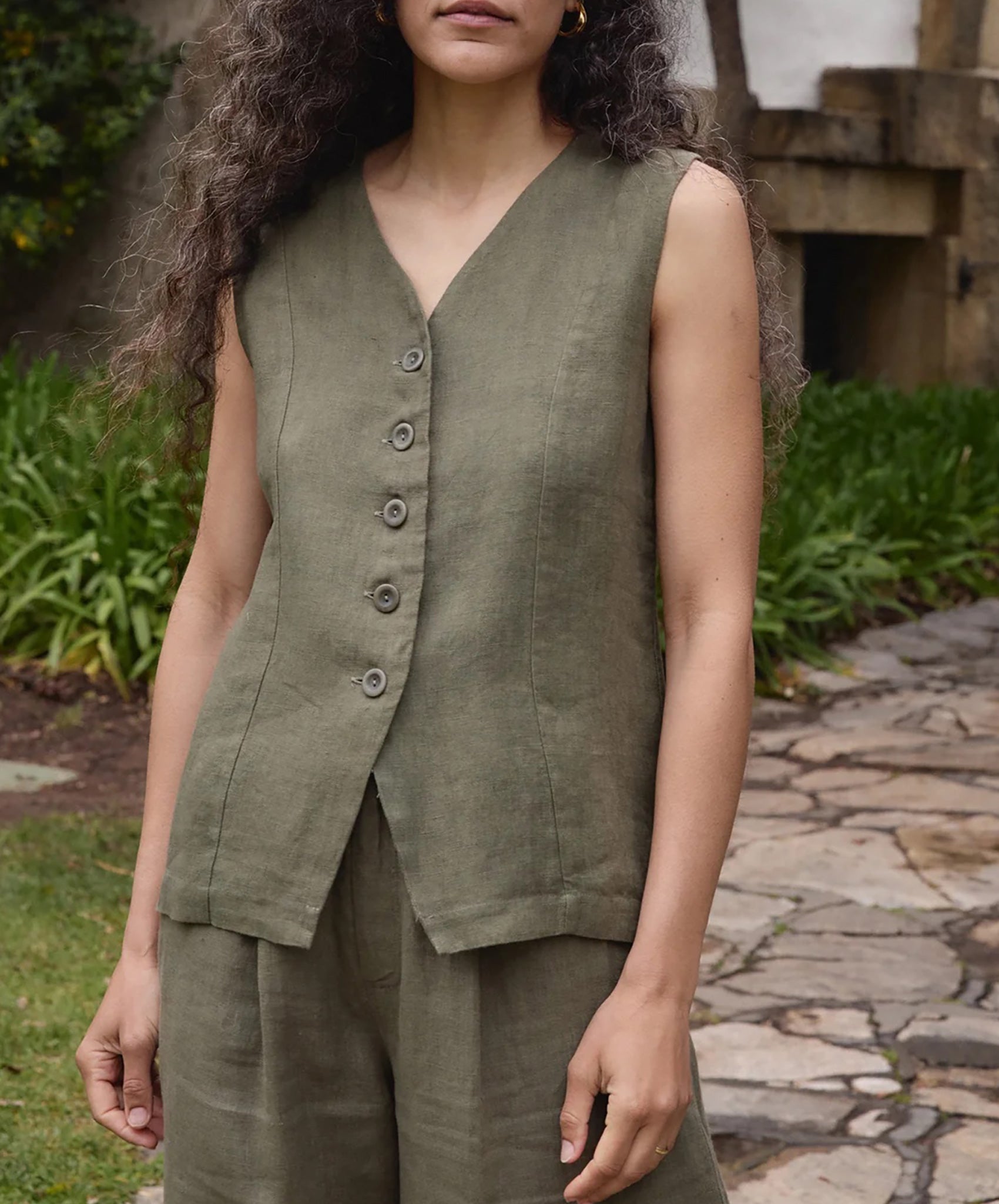 First Rite-Vest Tank // Sage