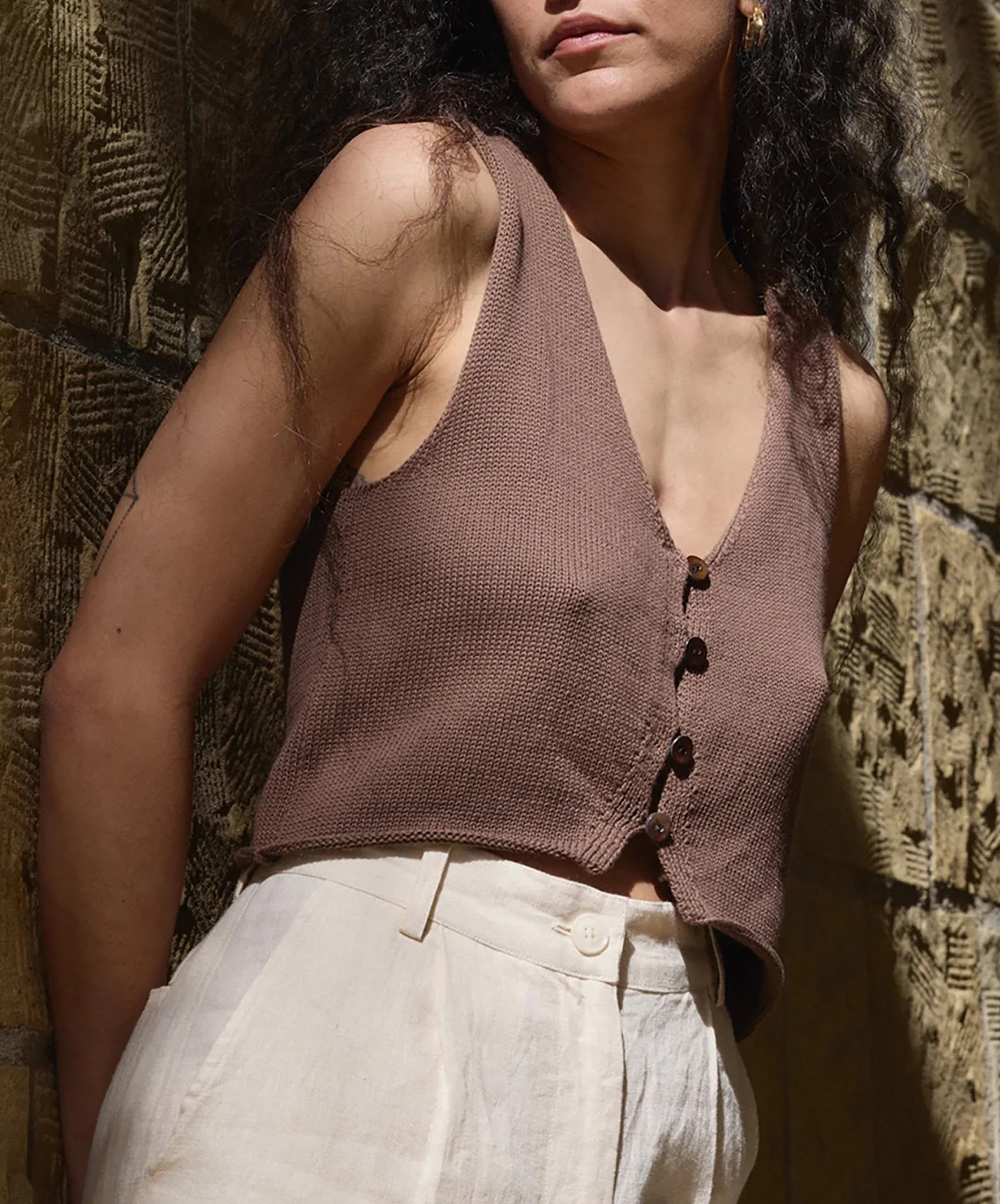 First Rite-Clio Vest // Cocoa
