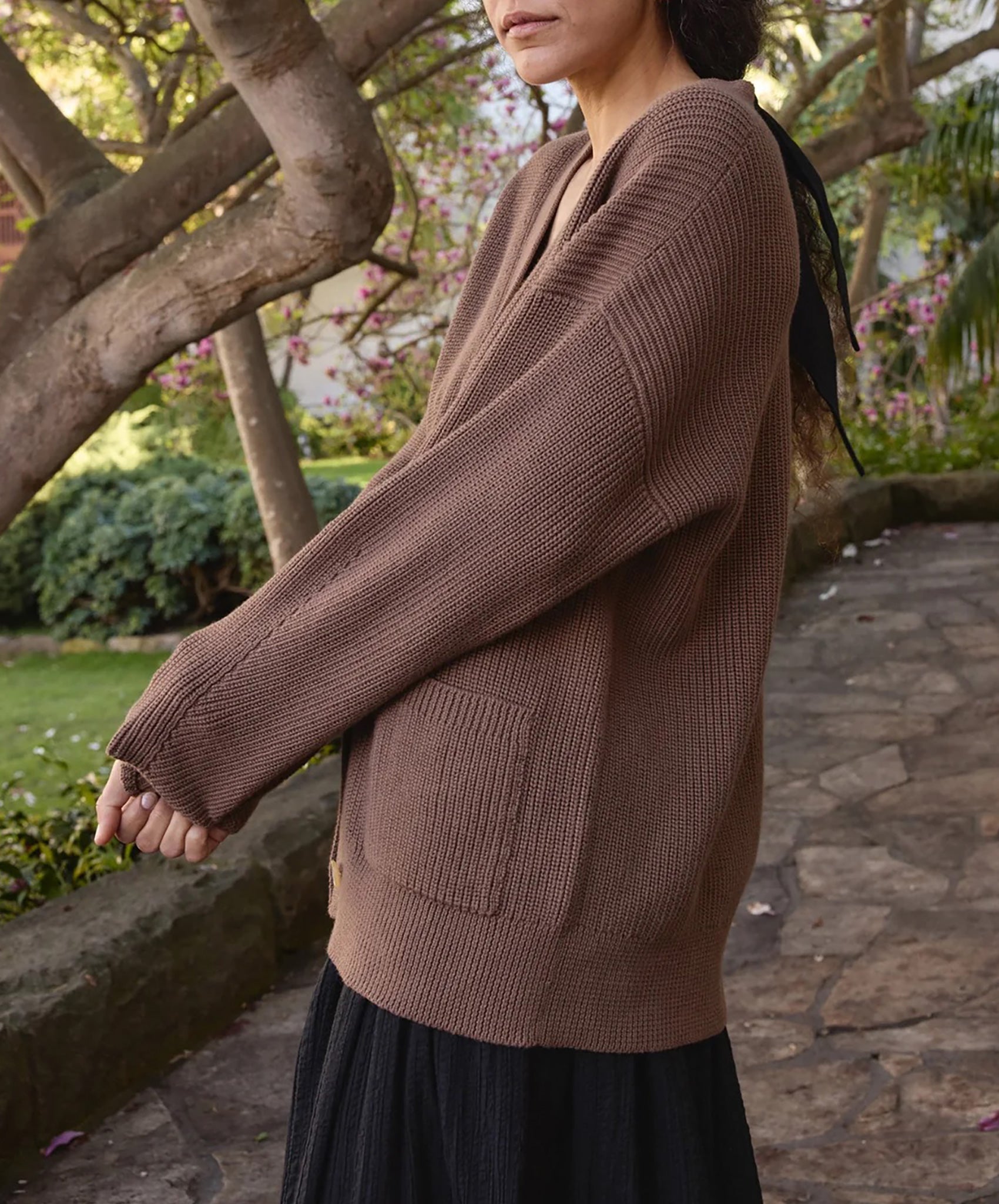 First Rite-Maia Cardigan // Cocoa