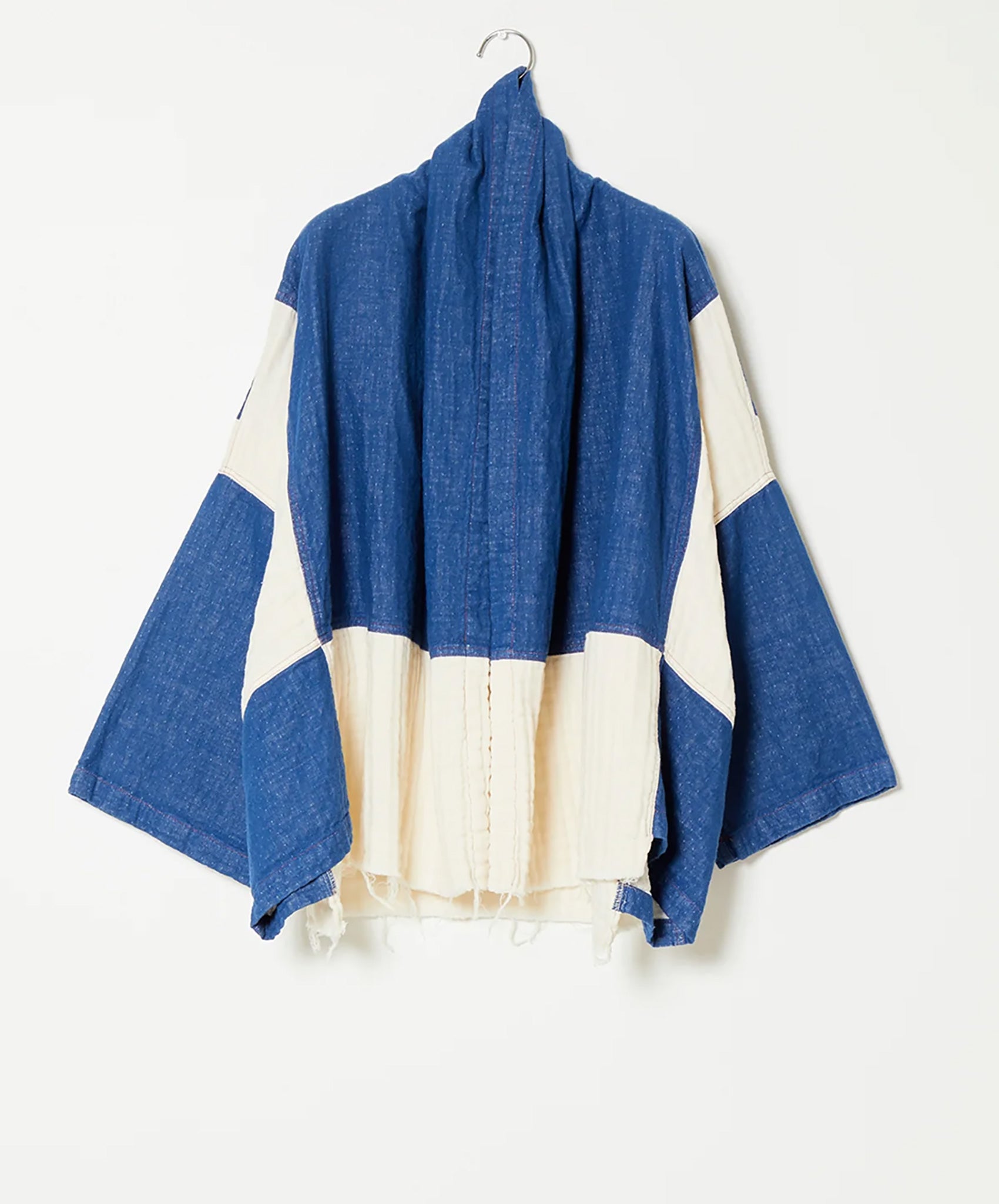 Atelier Delphine-Kimono 5 Layer Gauze // Blue + Cream