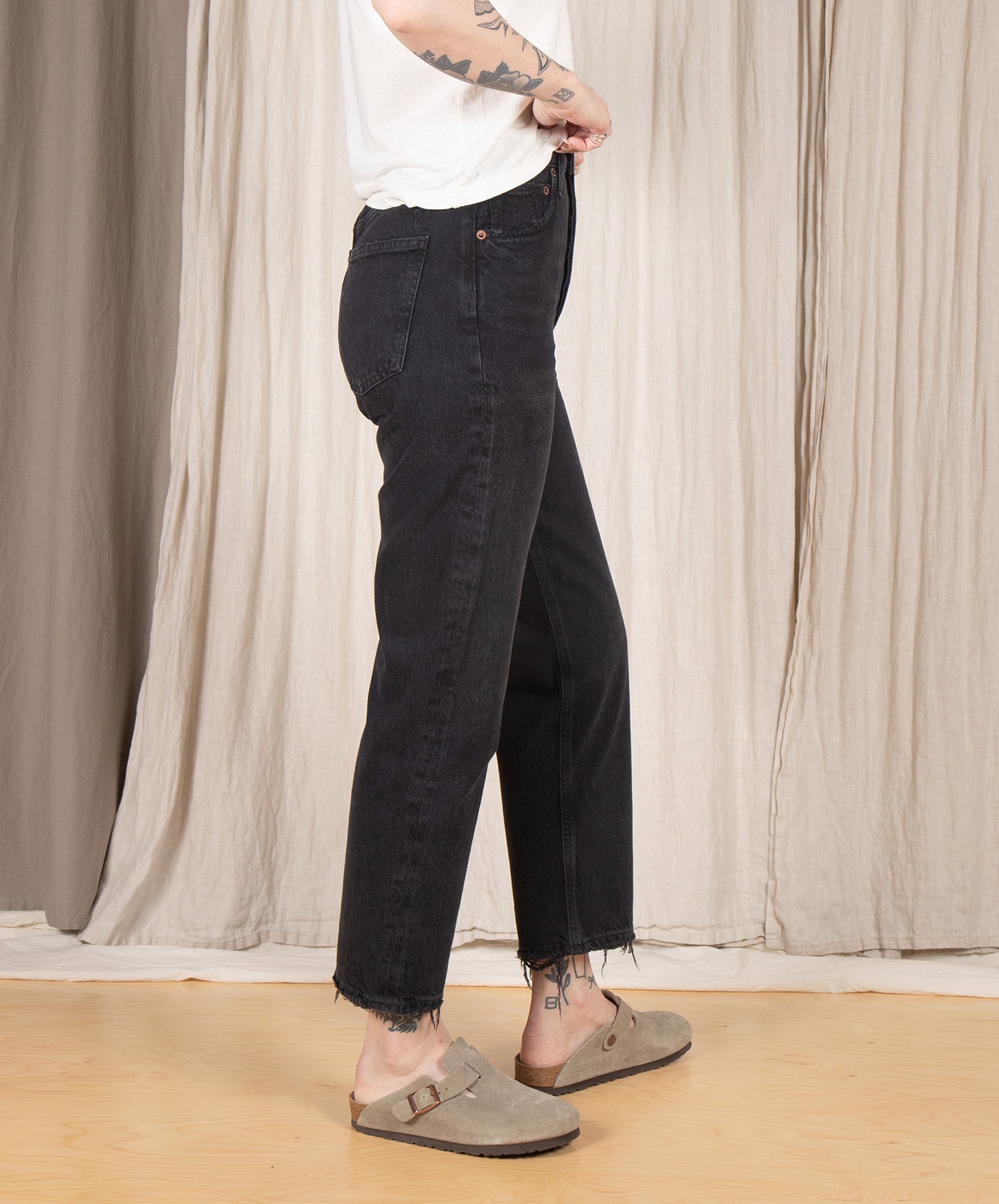 AGOLDE-90’s High Rise Crop // Tar