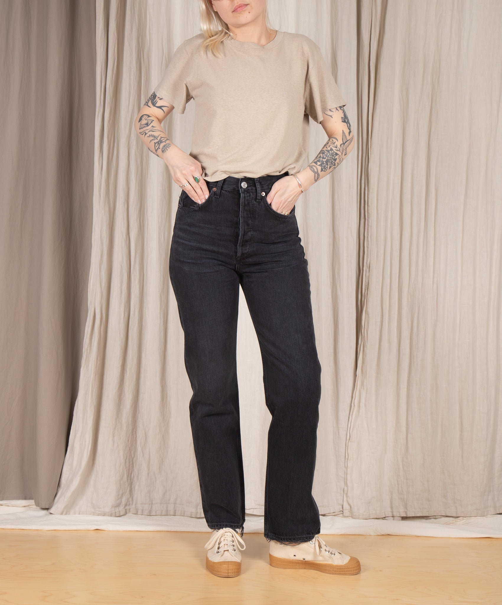 AGOLDE-90’s Loose Fit High Rise // Tar