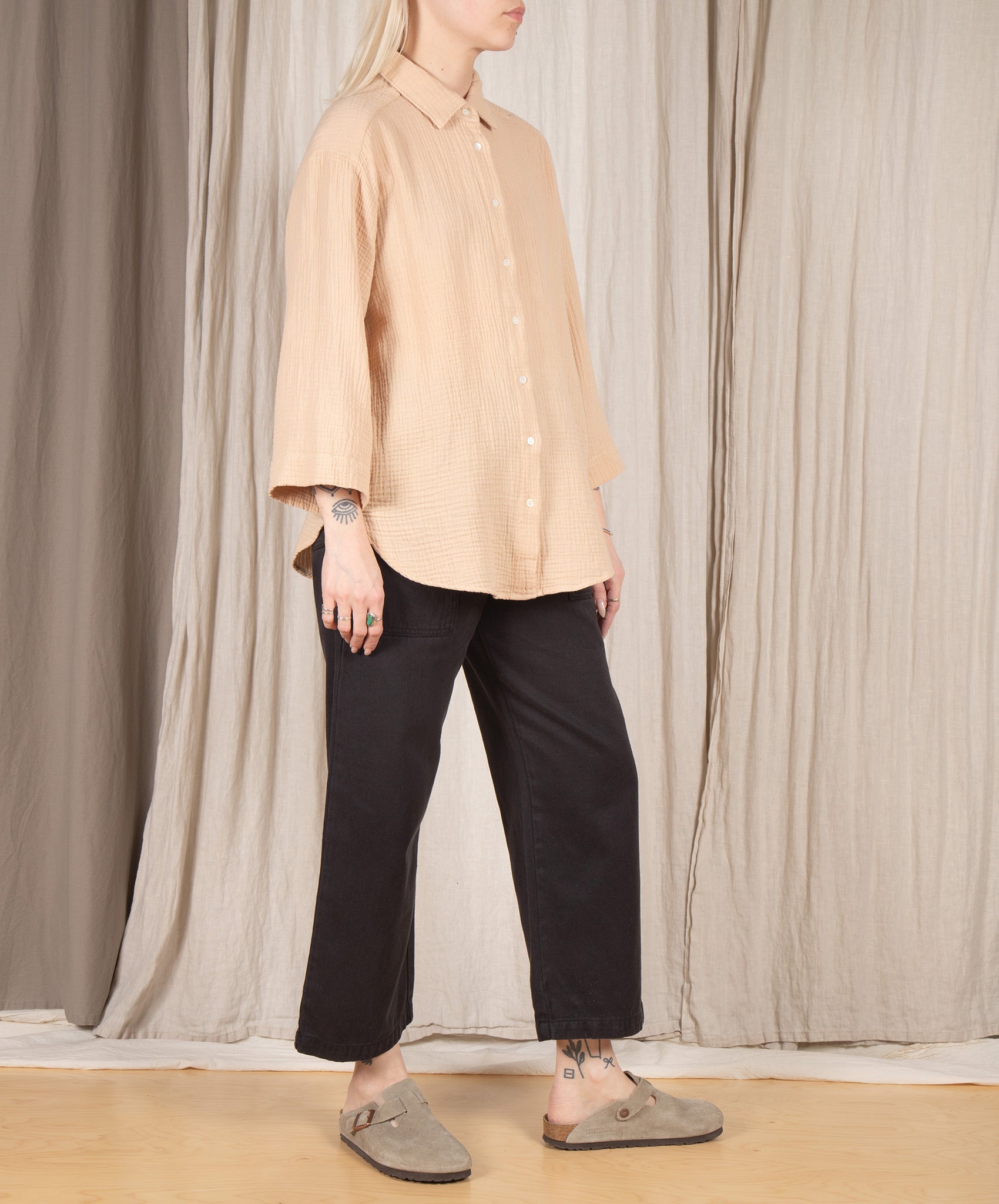 Hartford-Cosy Button Down // Raffia