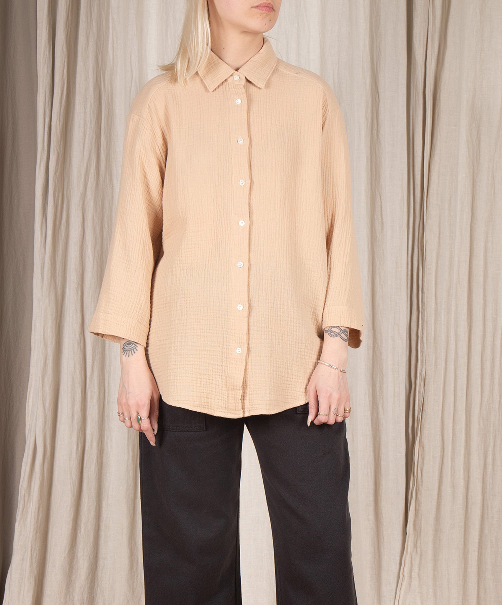 Hartford-Cosy Button Down // Raffia