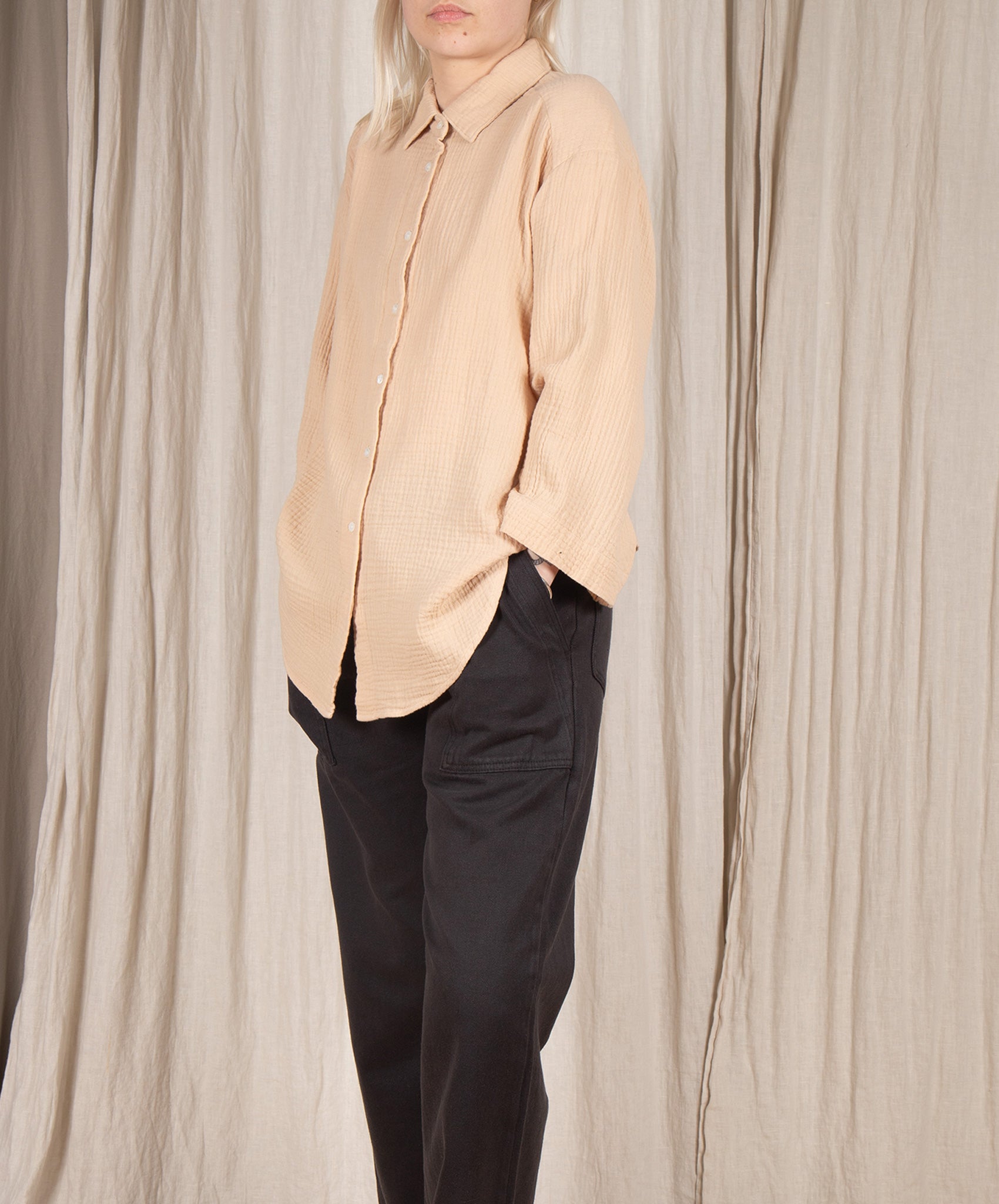 Hartford-Cosy Button Down // Raffia