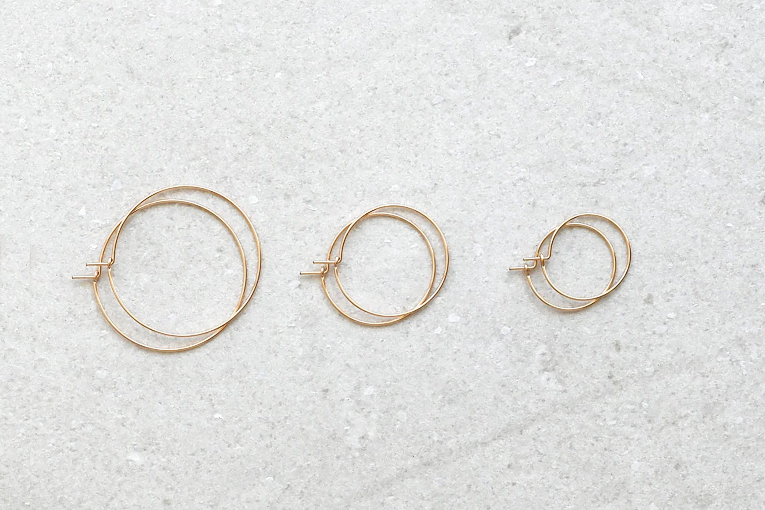 Abacus Row-Simple Hoops // Gold