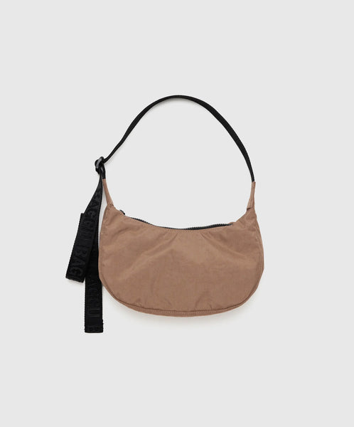 Baggu-Small Nylon Crescent Bag // Cocoa