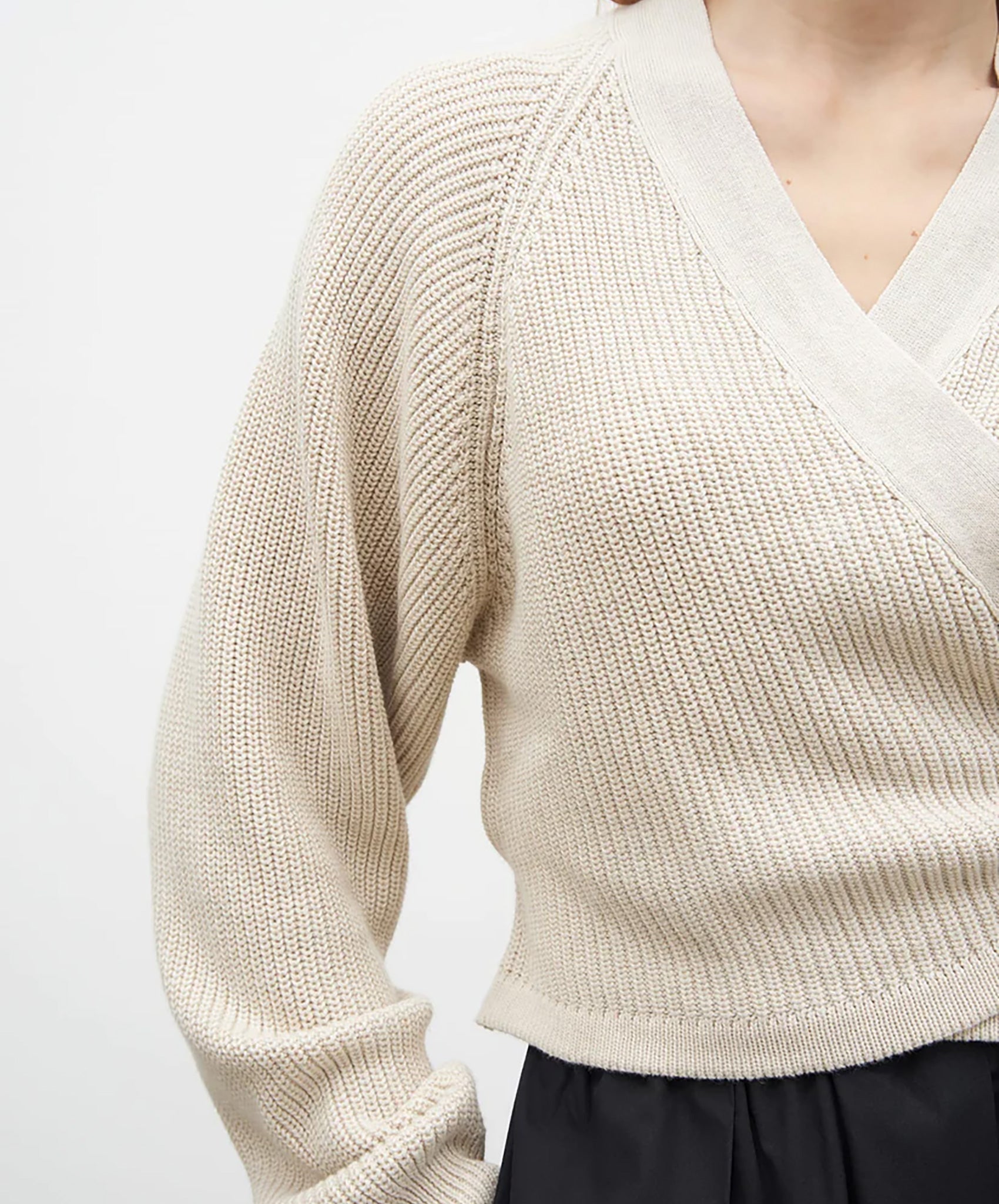 Kowtow-Composure Cardigan // Oat Melange