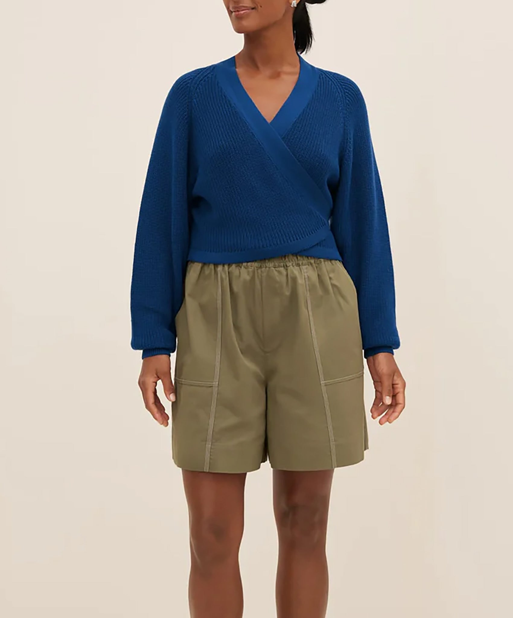 Kowtow-Composure Cardigan // Primary Blue