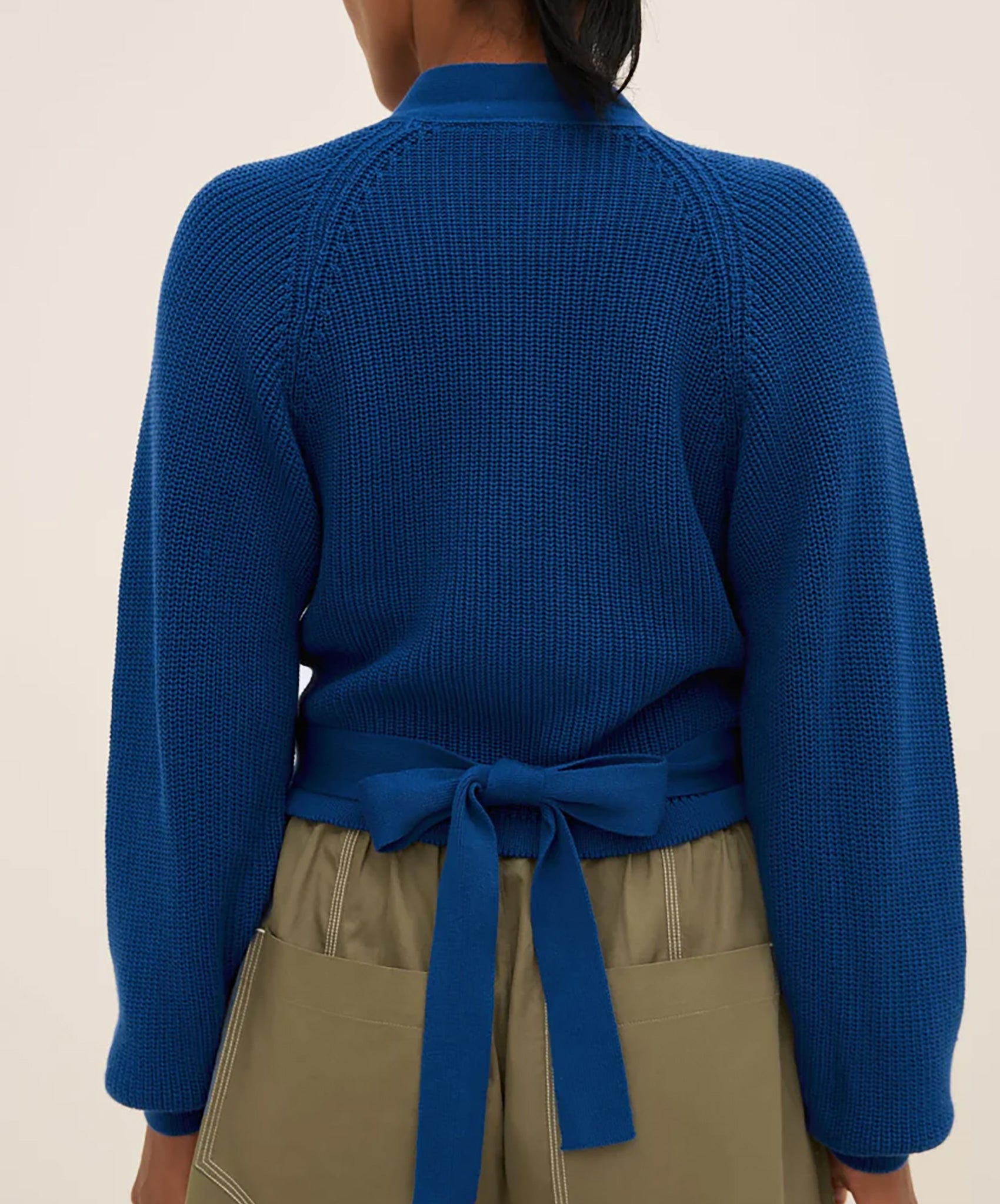 Kowtow-Composure Cardigan // Primary Blue