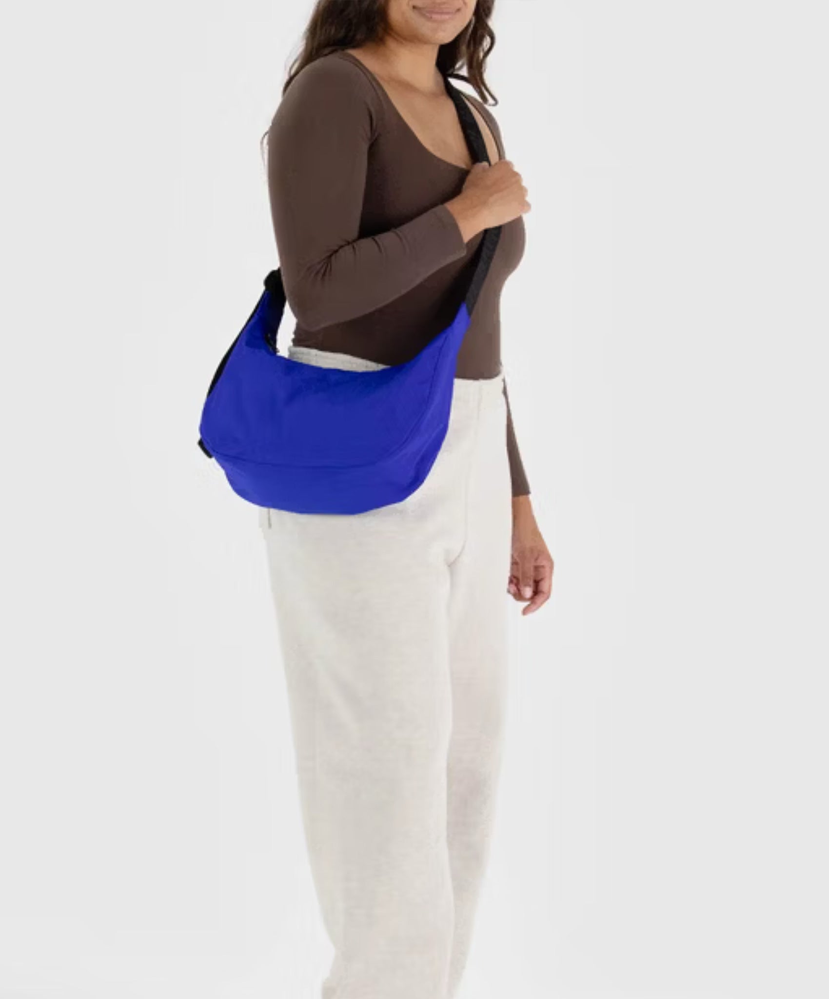 Baggu-Medium Nylon Crescent Bag // Lapis