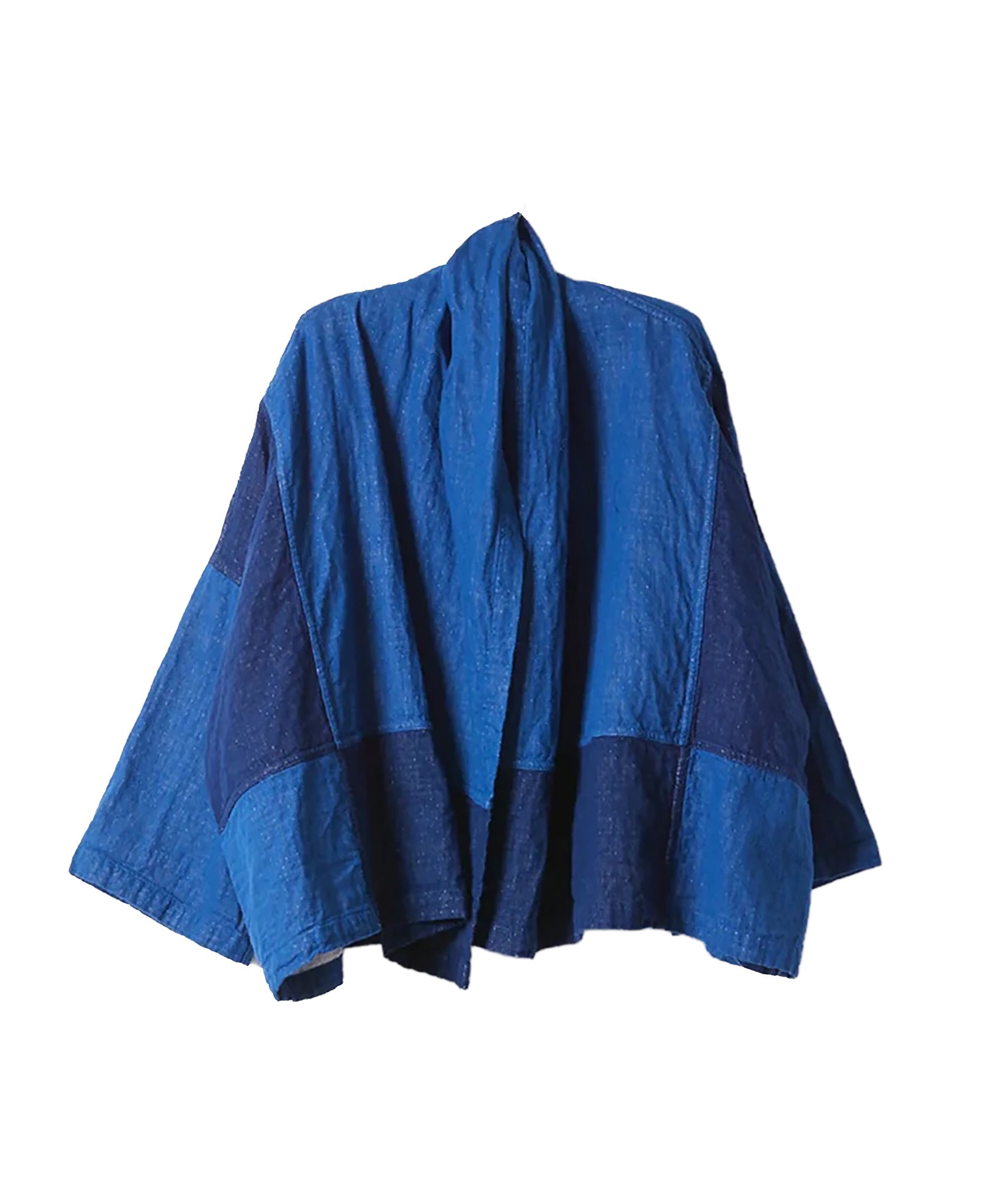 Blue jacket on a white background