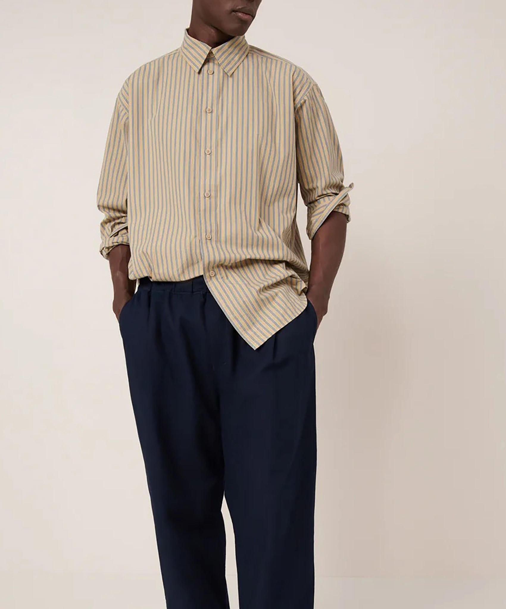 Kowtow-Ralph Shirt // Double Pinstripe