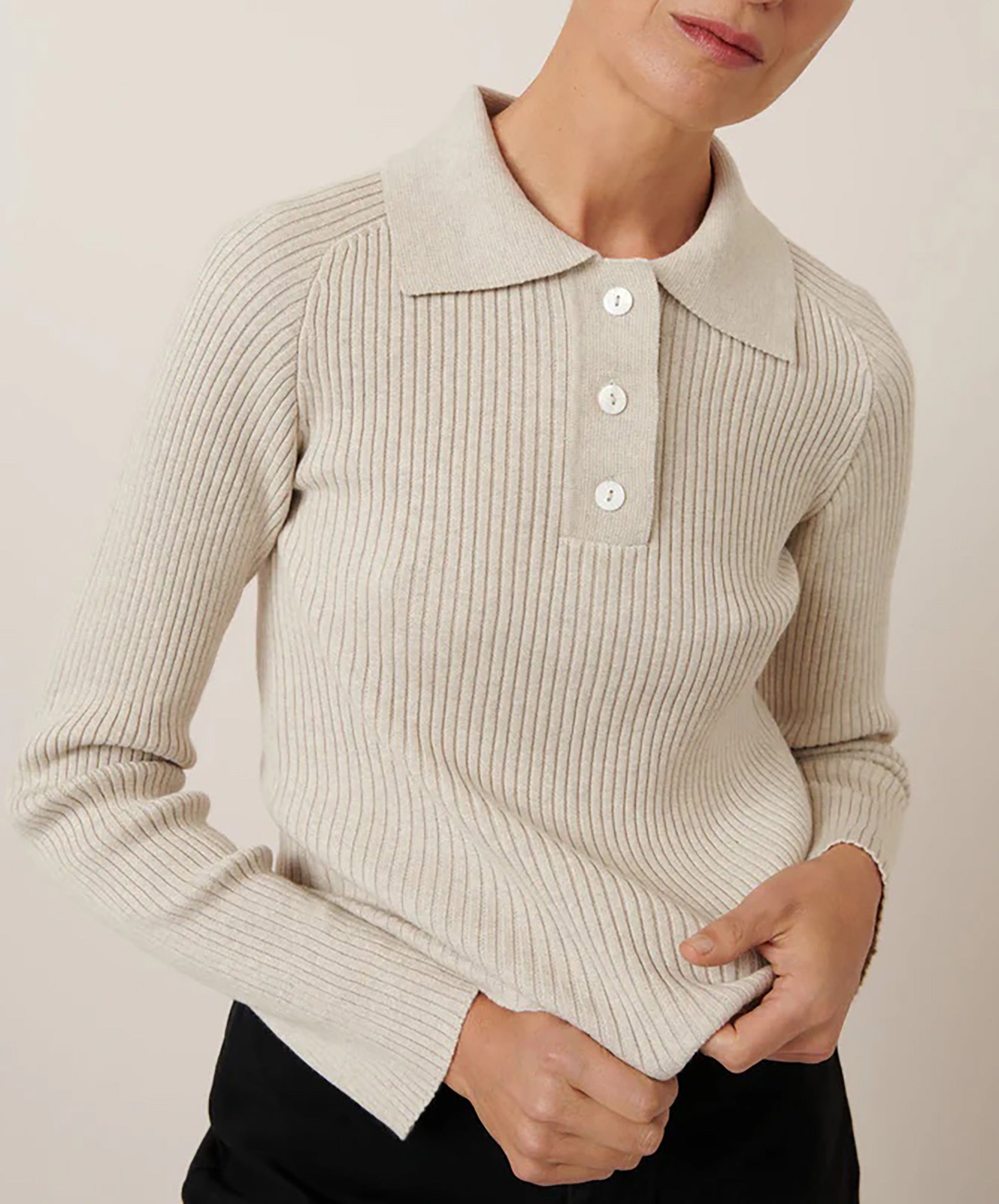 Kowtow-Ridge Top // Oat Melange