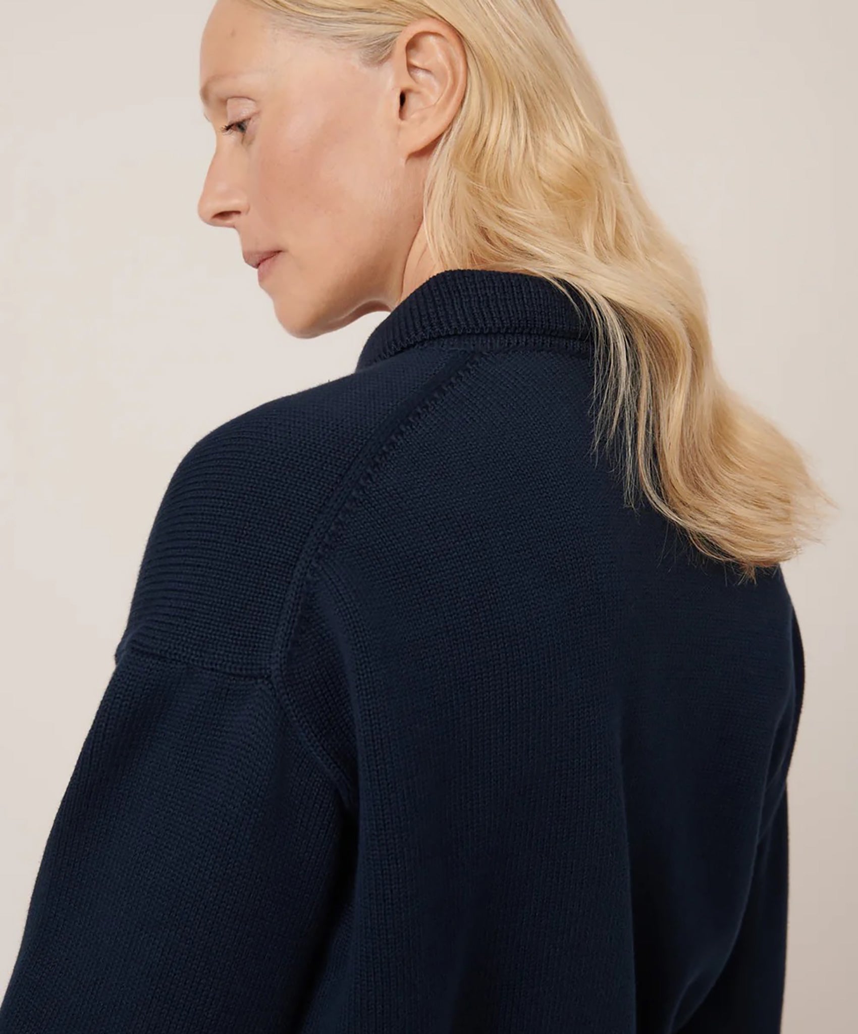 Kowtow- Utility Cardigan // Indigo