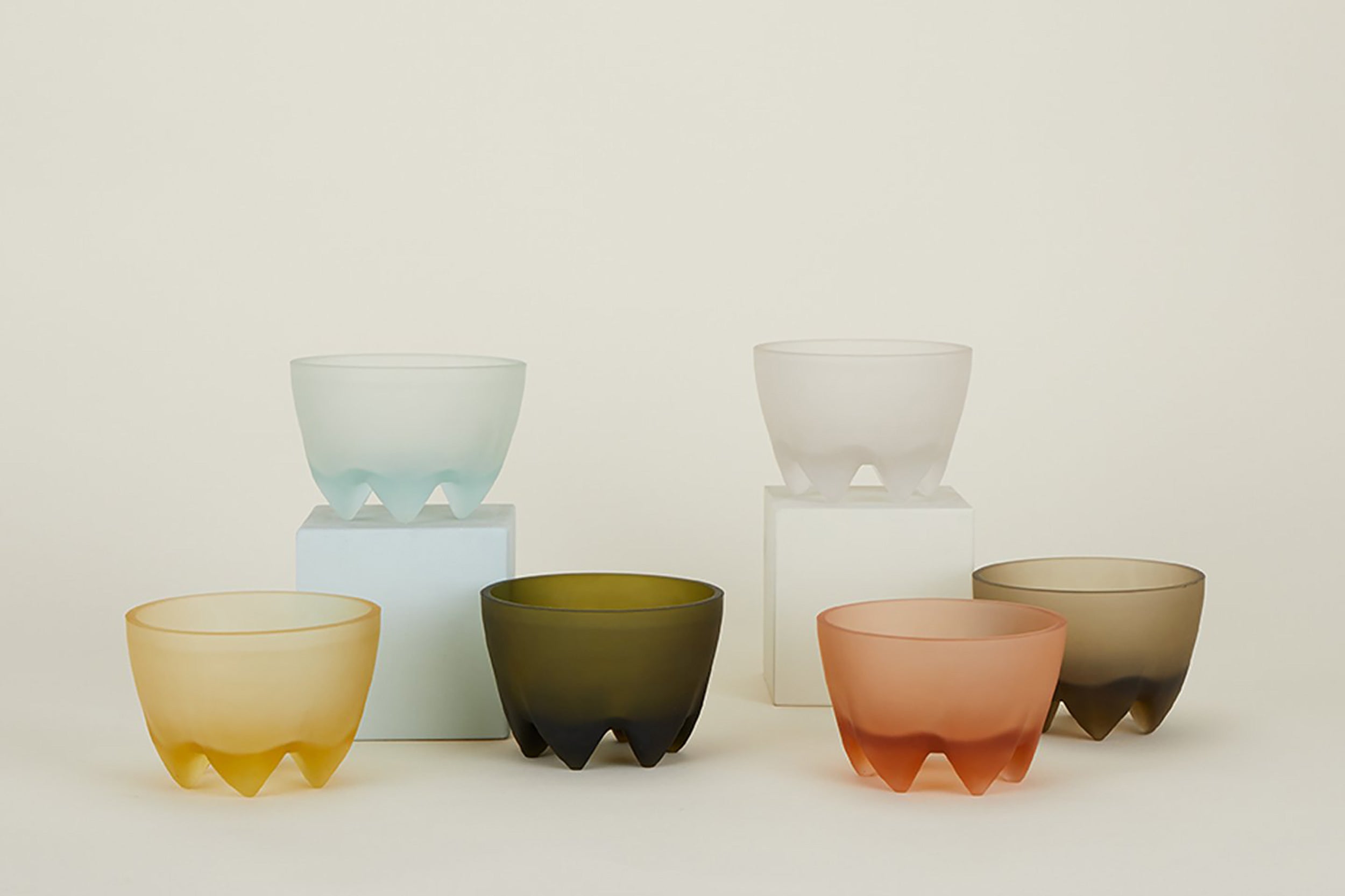 Hawkins NY-Alyson Fox Cast Glass Footed Bowl