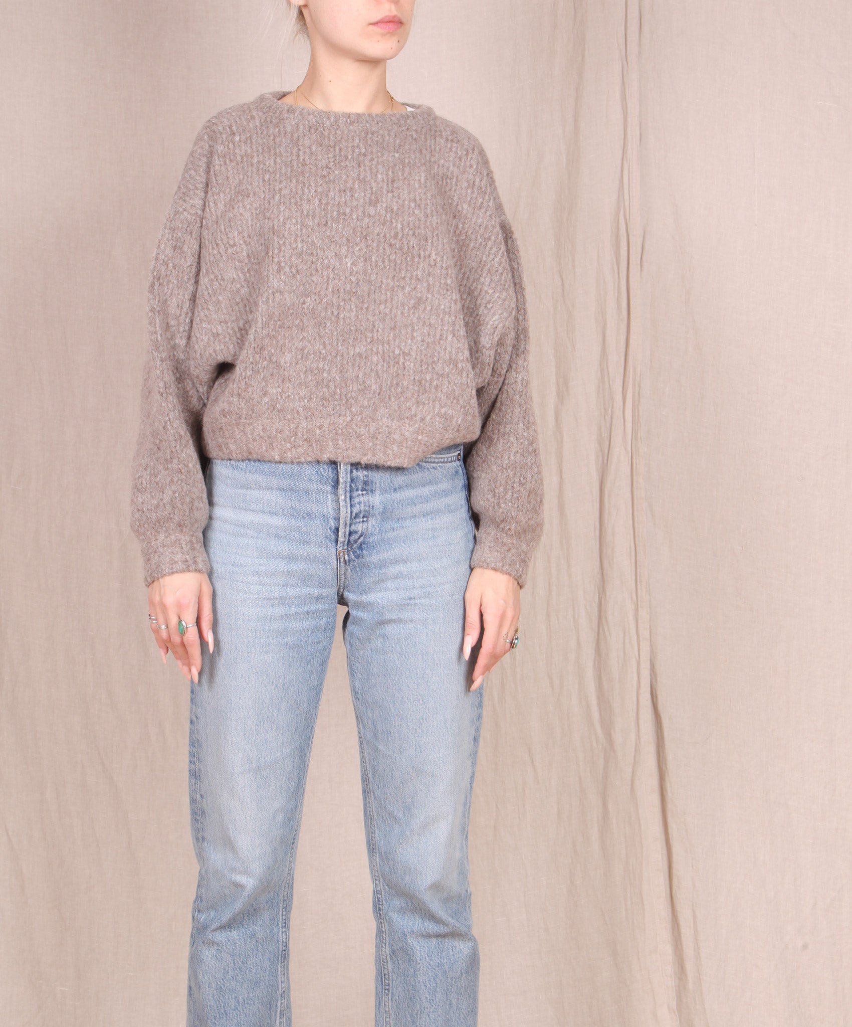 Atelier Delphine-Balloon Sleeve Sweater // Deer