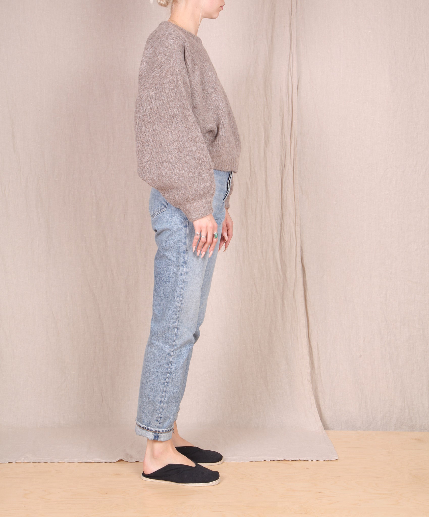 Atelier Delphine-Balloon Sleeve Sweater // Deer