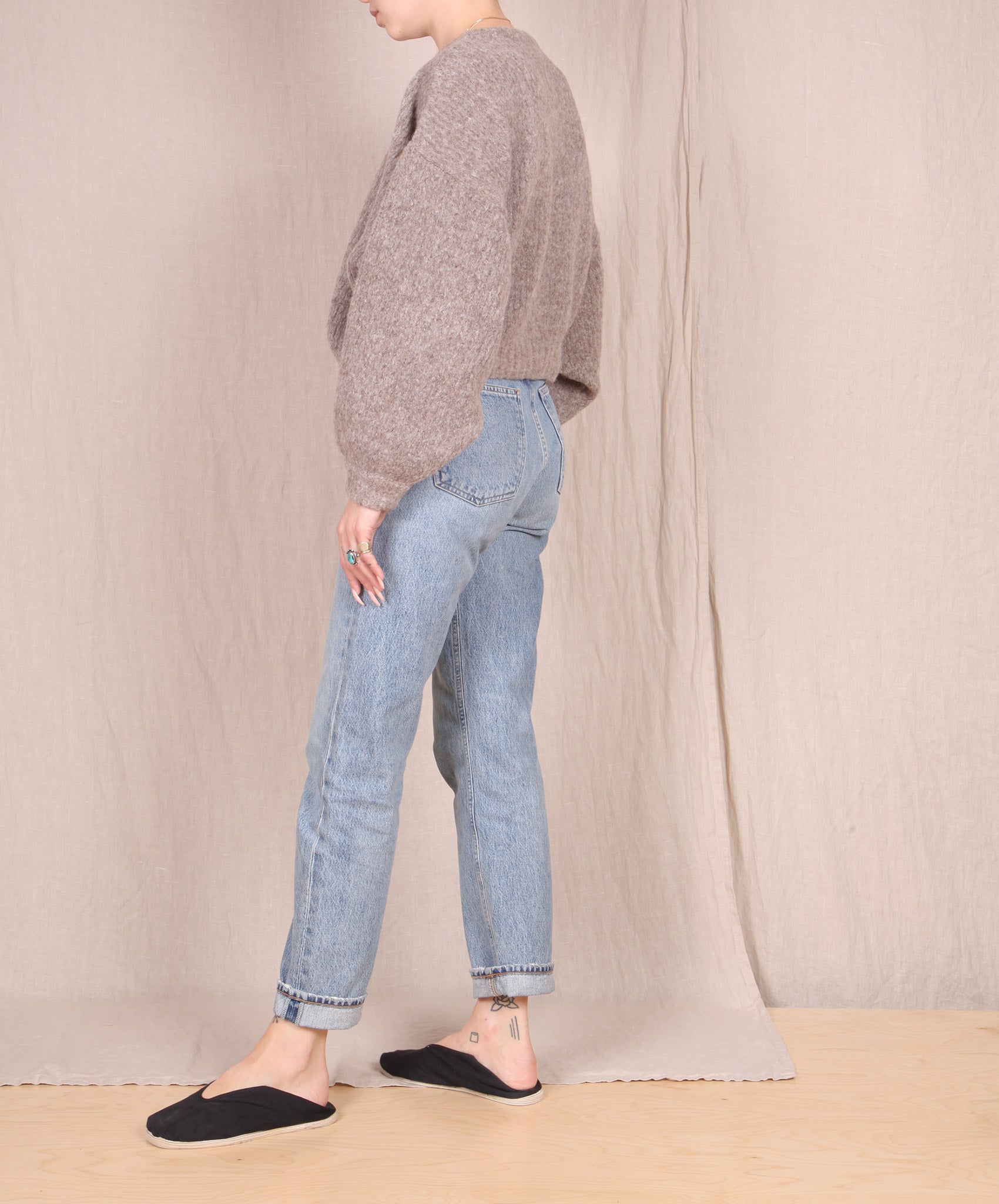 Atelier Delphine-Balloon Sleeve Sweater // Deer