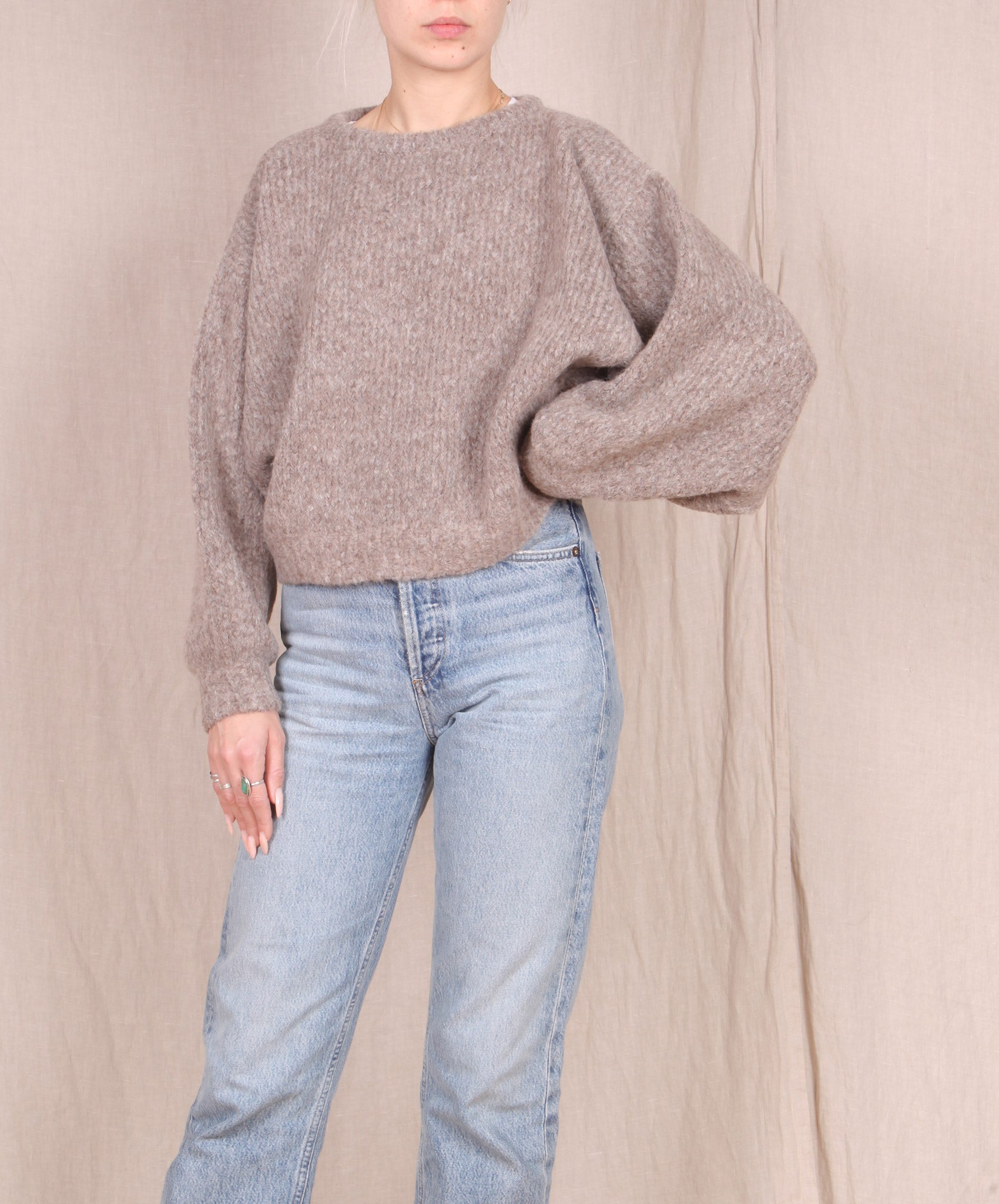 Atelier Delphine-Balloon Sleeve Sweater // Deer
