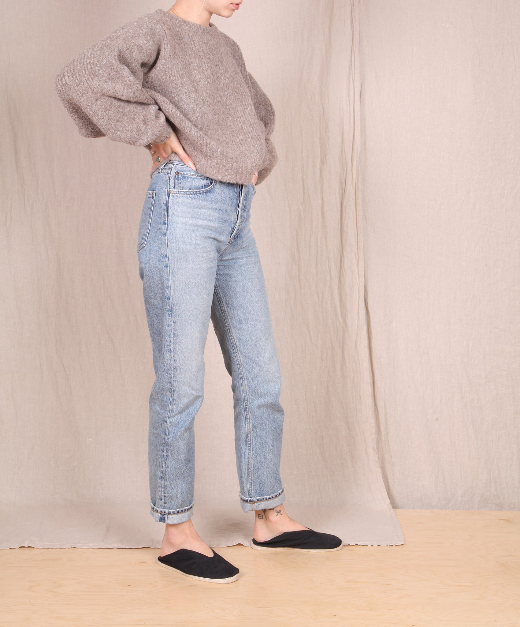 Atelier Delphine-Balloon Sleeve Sweater // Deer