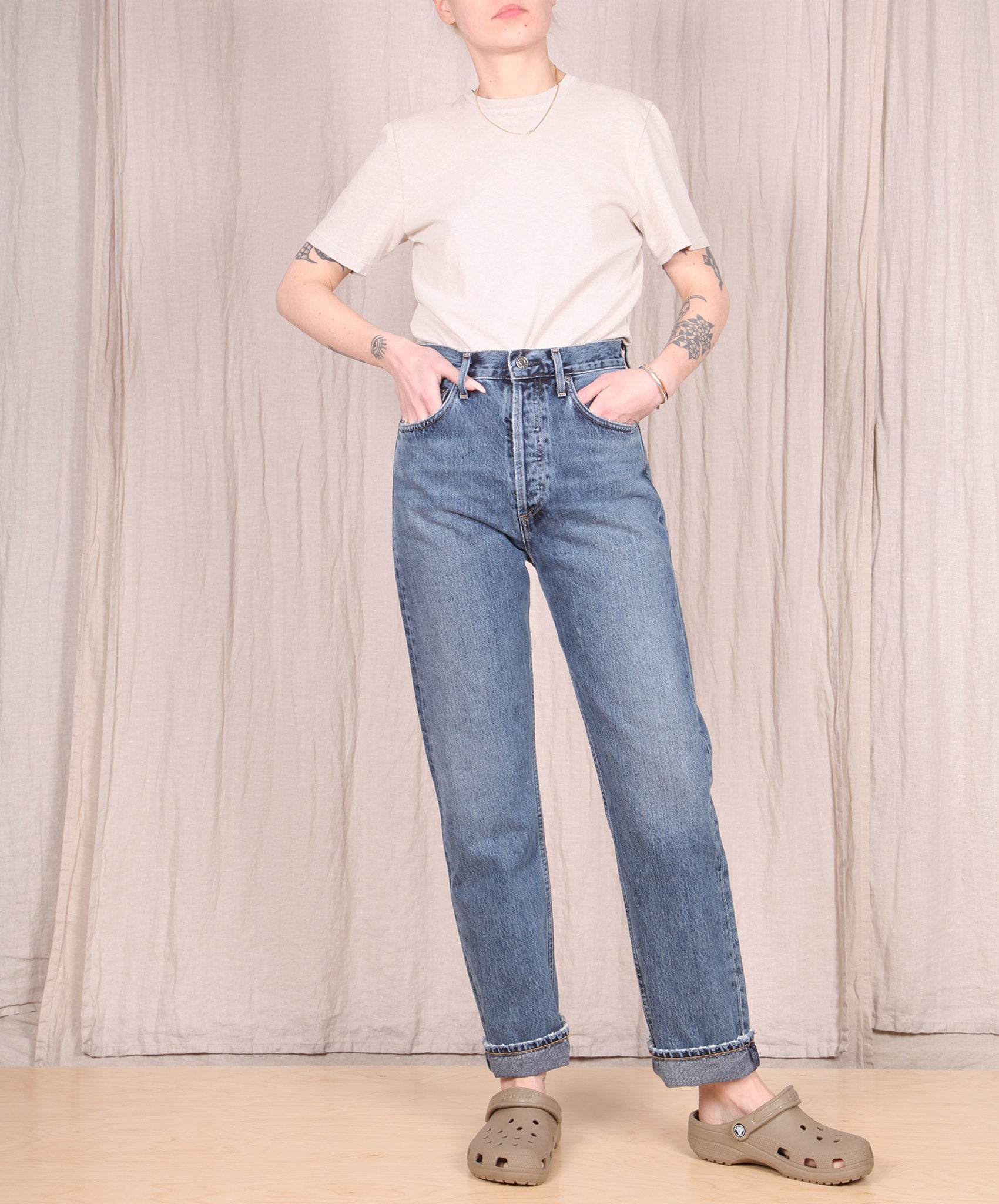 AGOLDE-90’s Pinch High Rise Straight // Portrait