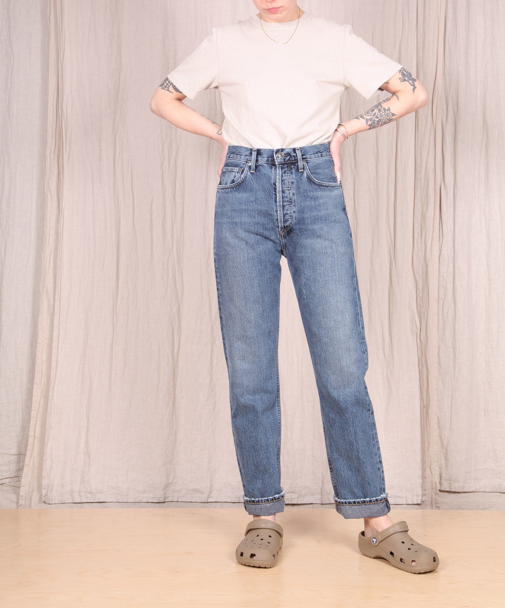 AGOLDE-90’s Pinch High Rise Straight // Portrait