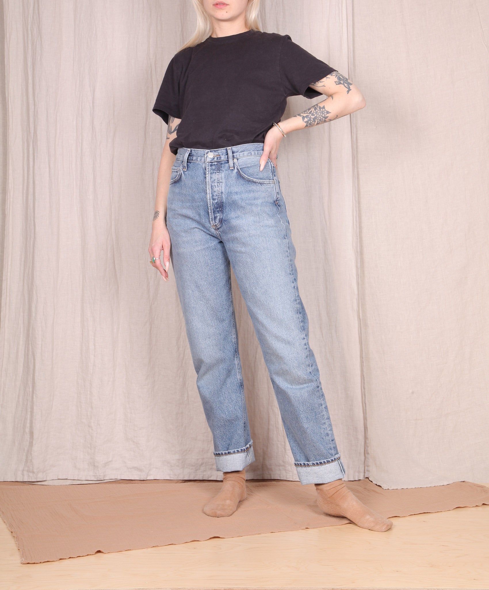 AGOLDE-90’s Pinch High Rise Straight // Navigate