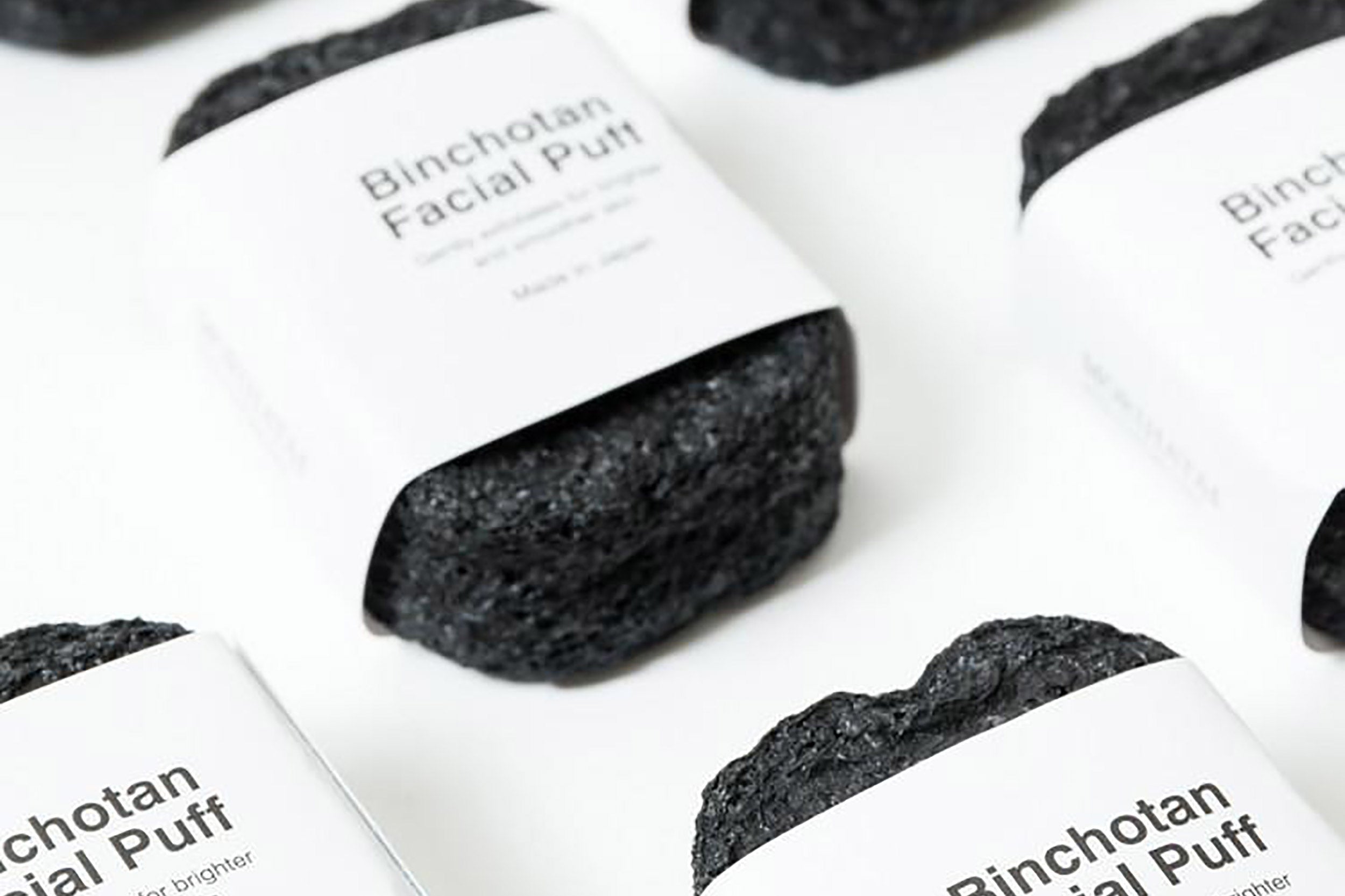 Morihata-Binchotan Charcoal Facial Puff