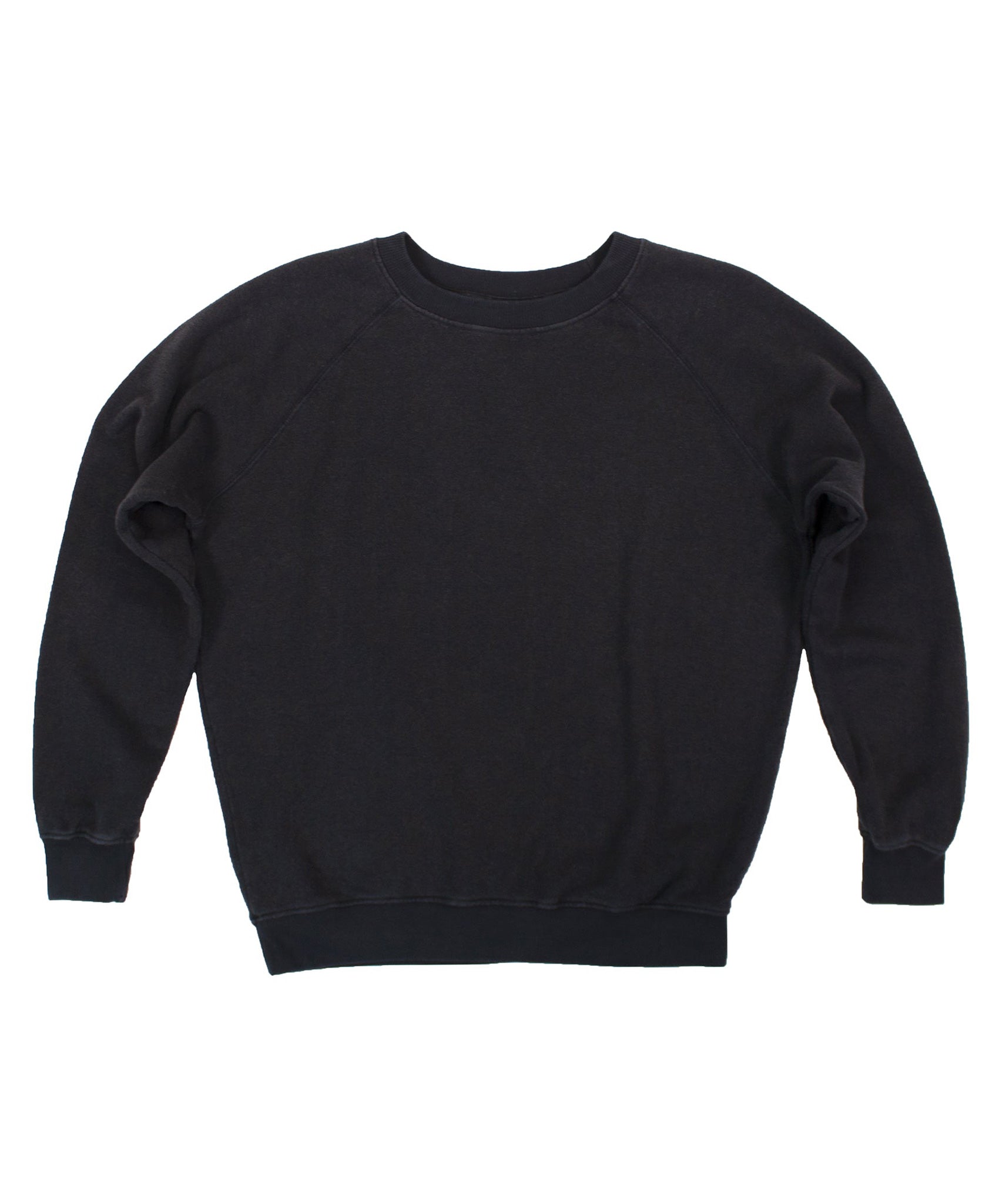 Jungmaven-Bonfire Raglan Sweatshirt // Black