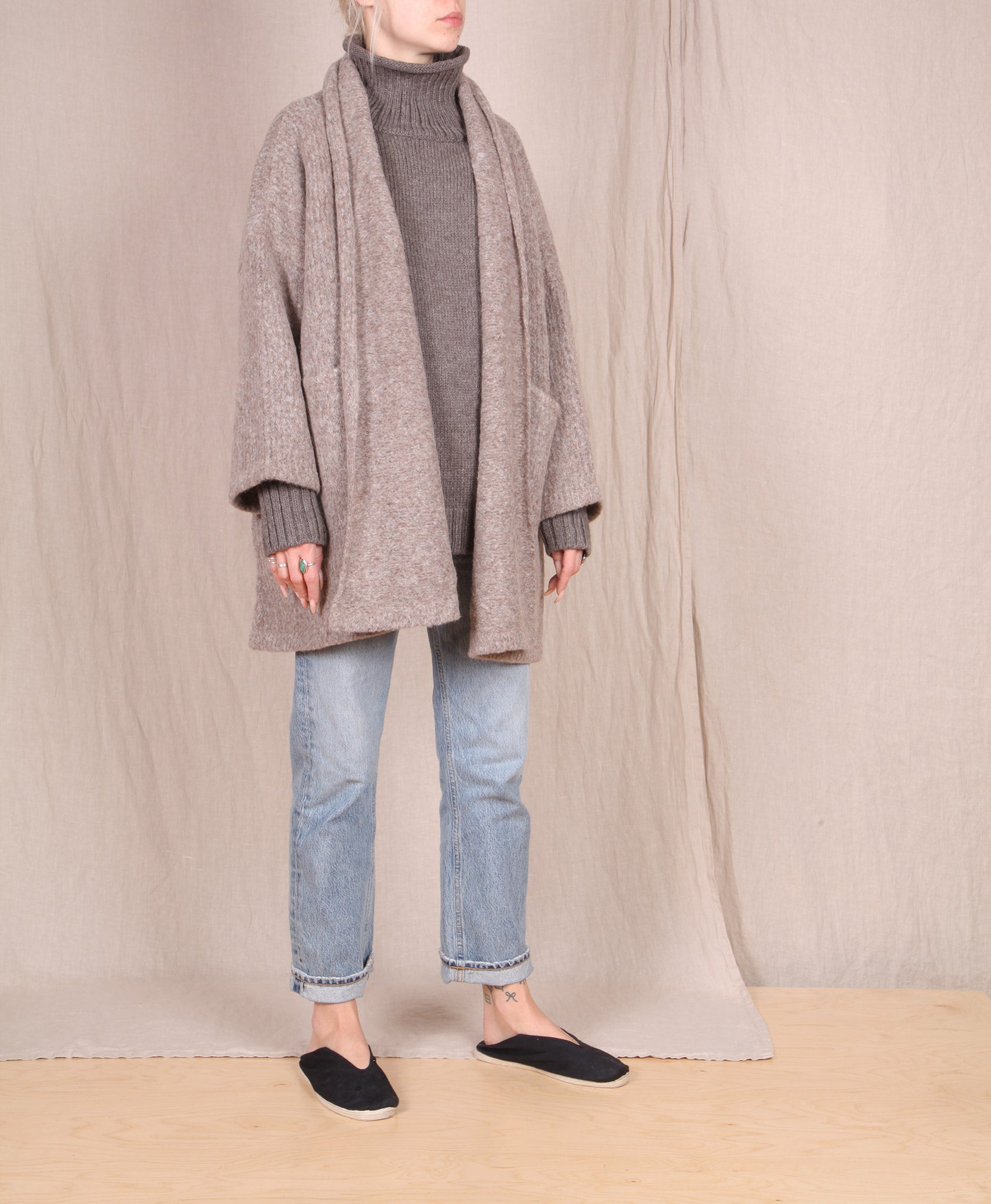 Atelier Delphine-Haori Sweater Coat // Deer