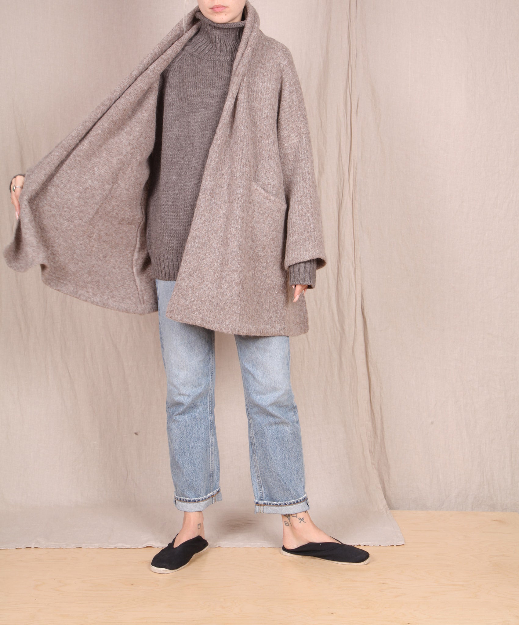 Atelier Delphine-Haori Sweater Coat // Deer