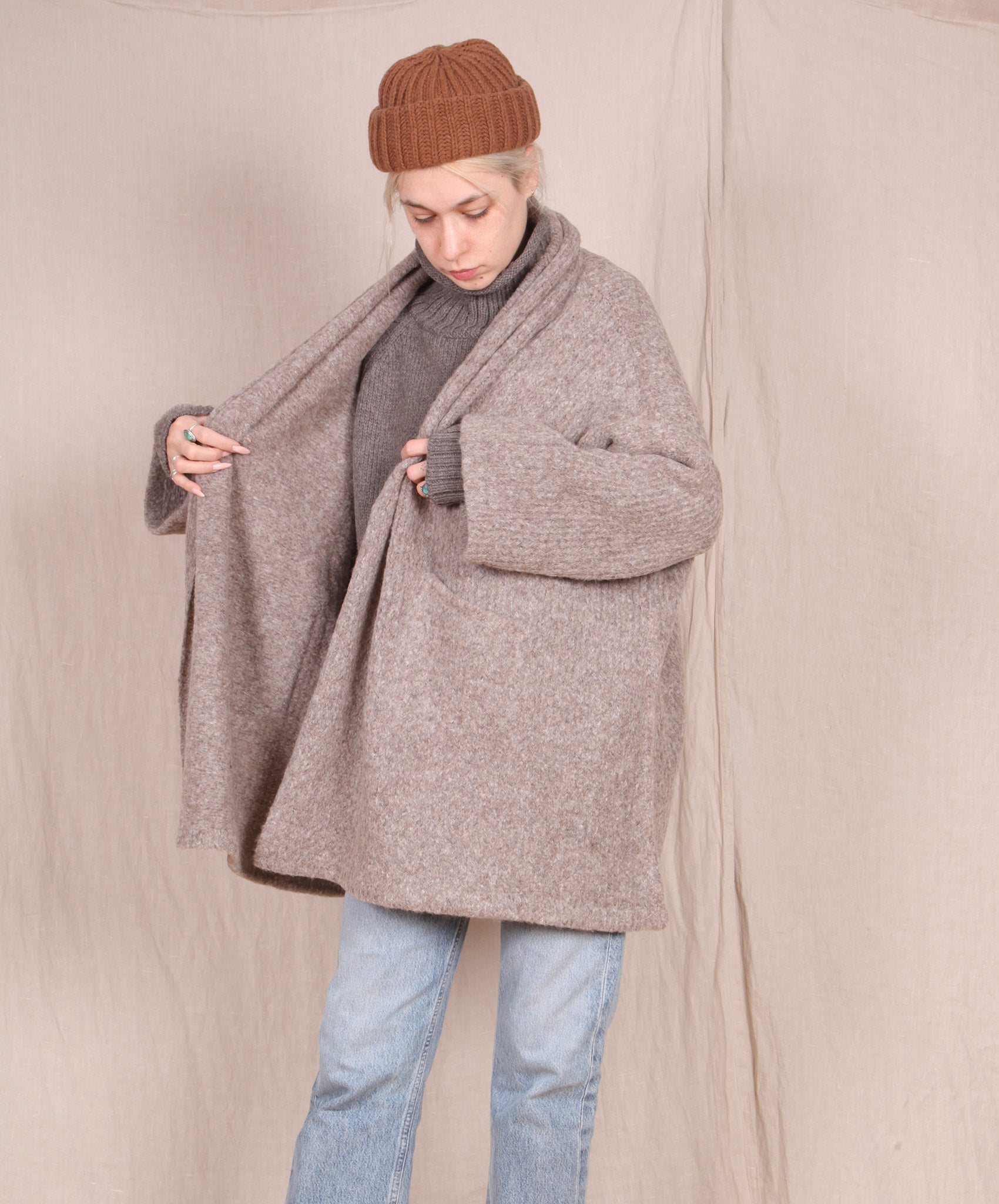 Atelier Delphine-Haori Sweater Coat // Deer